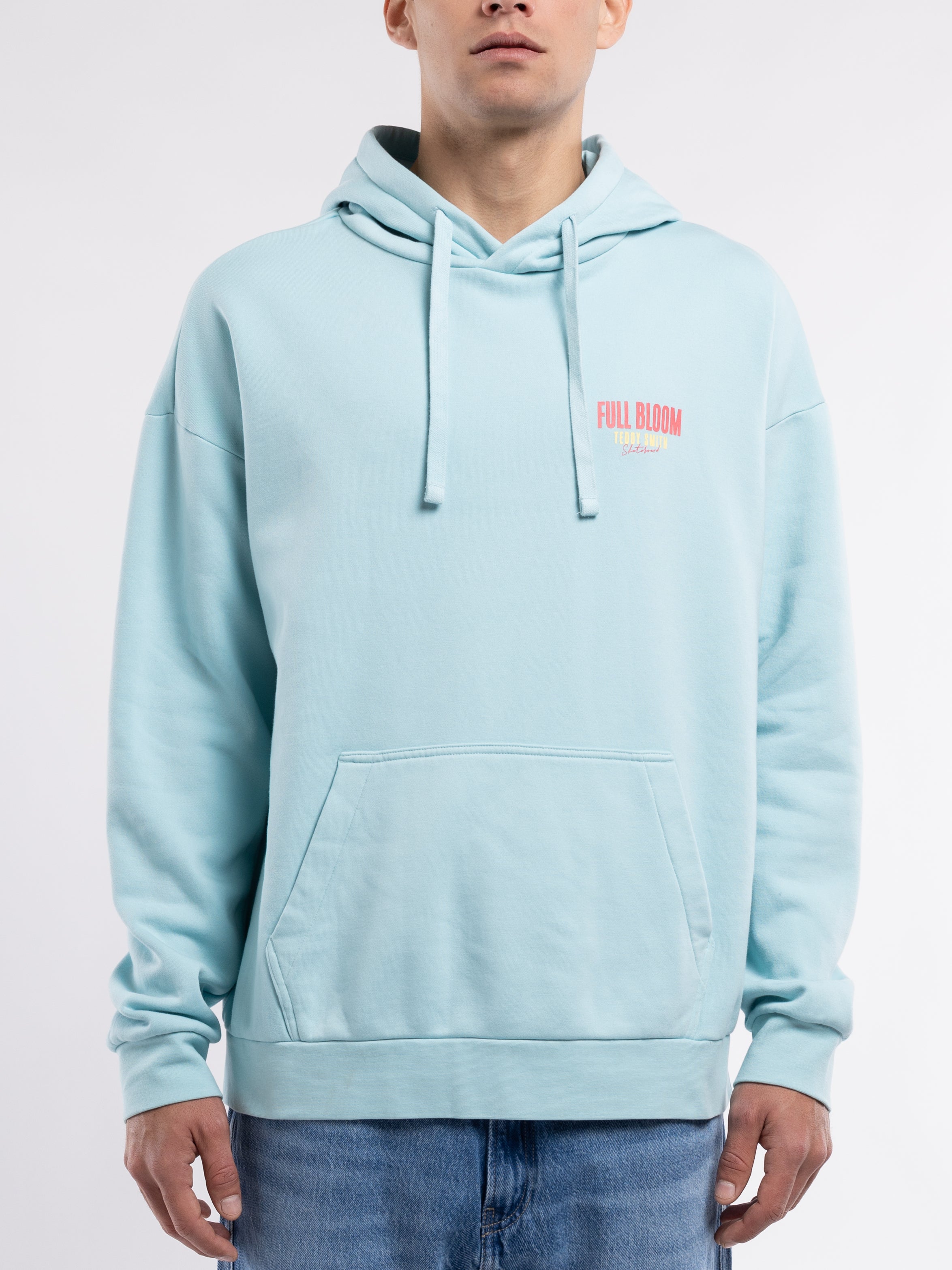 Teddy Smith S-Rima Hoody sweat capuche bleu lagon