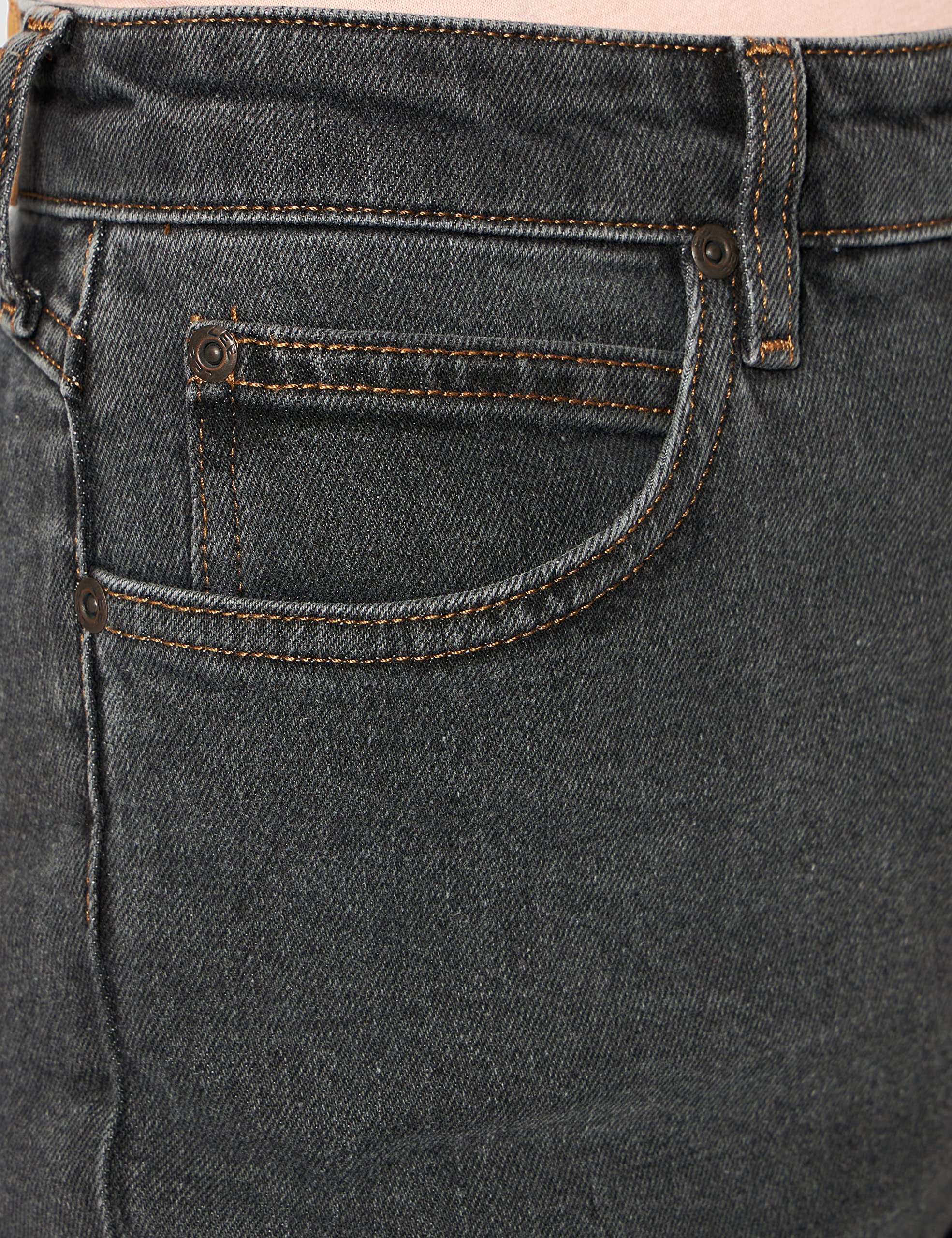 Lee Carol Western jean boyfriend femme noir délavé