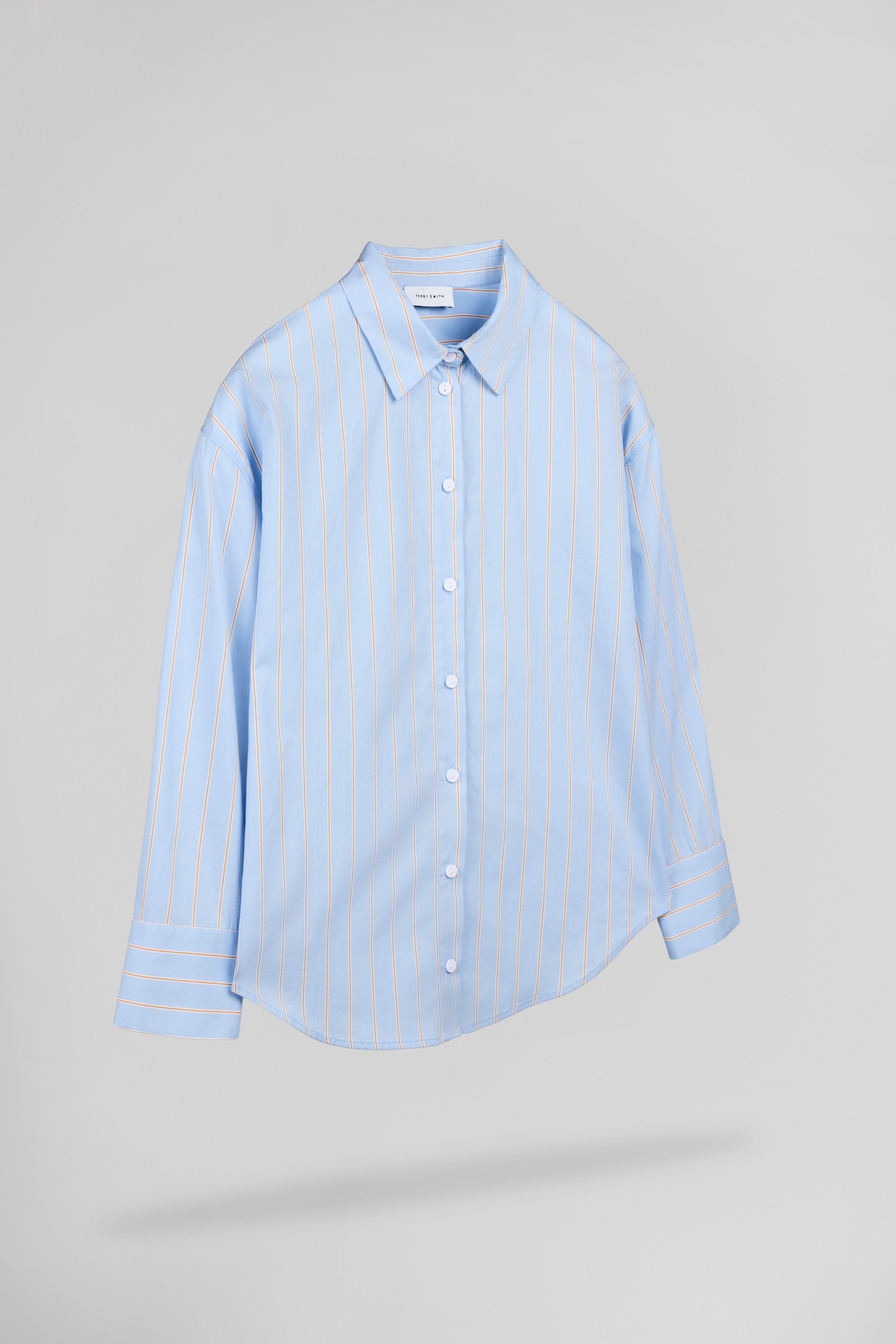 Teddy Smith C-Charlina chemise rayée bleu ciel femme