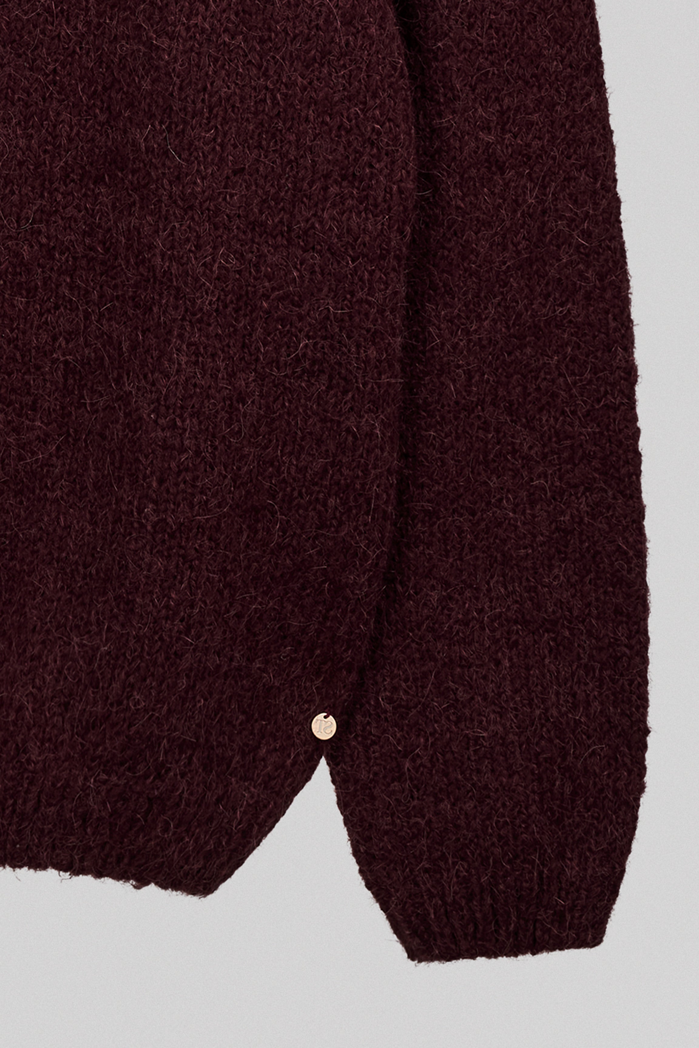 Teddy Smith G-Mela gilet bordeaux femme alpaga