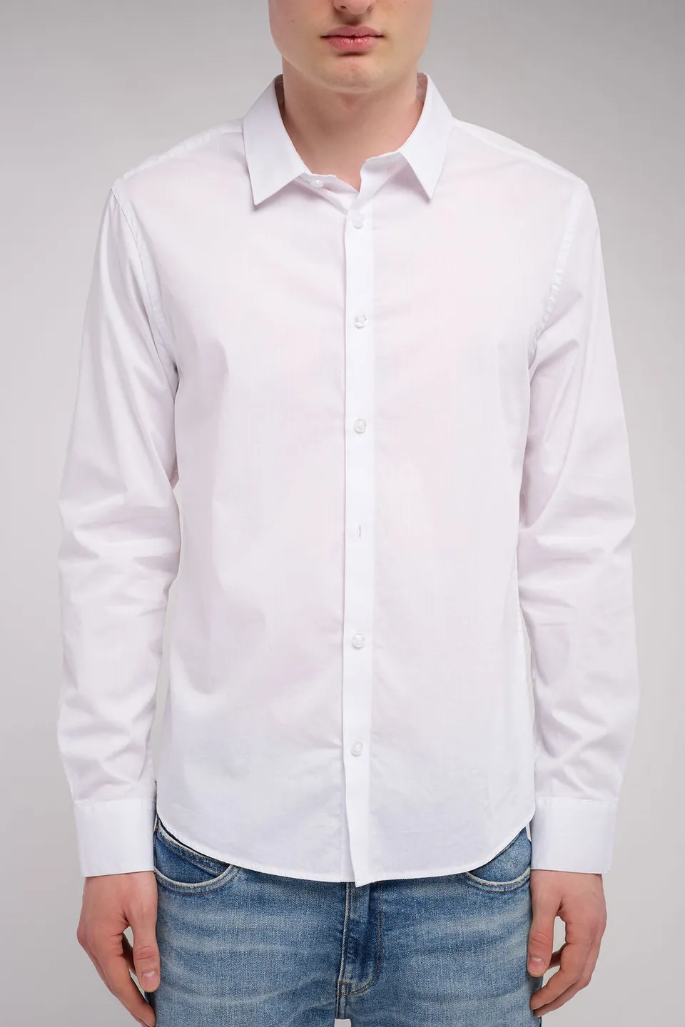 Teddy Smith C-Oswald chemise blanche cintrée homme