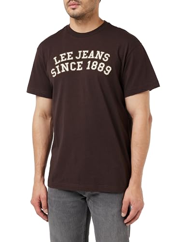 Lee S Tee t-shirt homme XL écru coton port quotidien