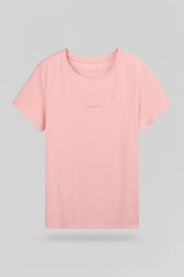 Teddy Smith T-Ribelle MC t-shirt vieux rose femme