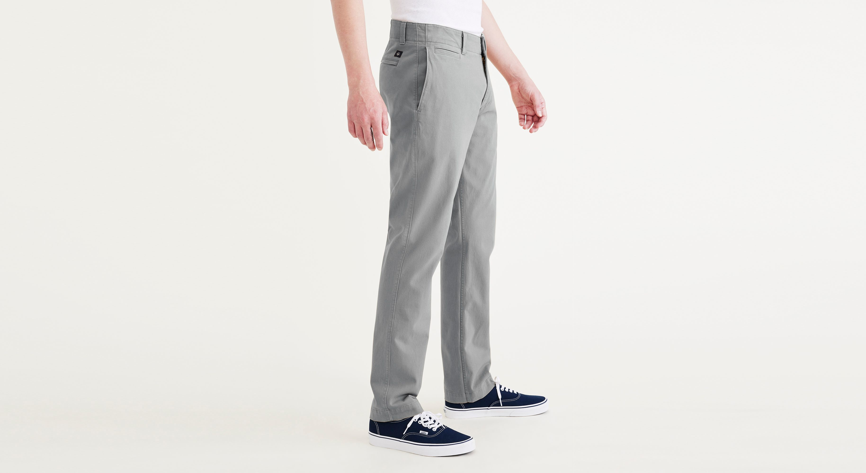 Dockers Alpha chino homme gris slim stretch Sharkskin