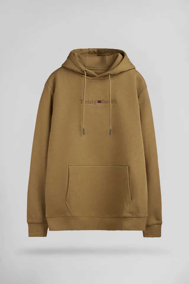 Teddy Smith S-Jim Hoody sweat à capuche noisette kangourou