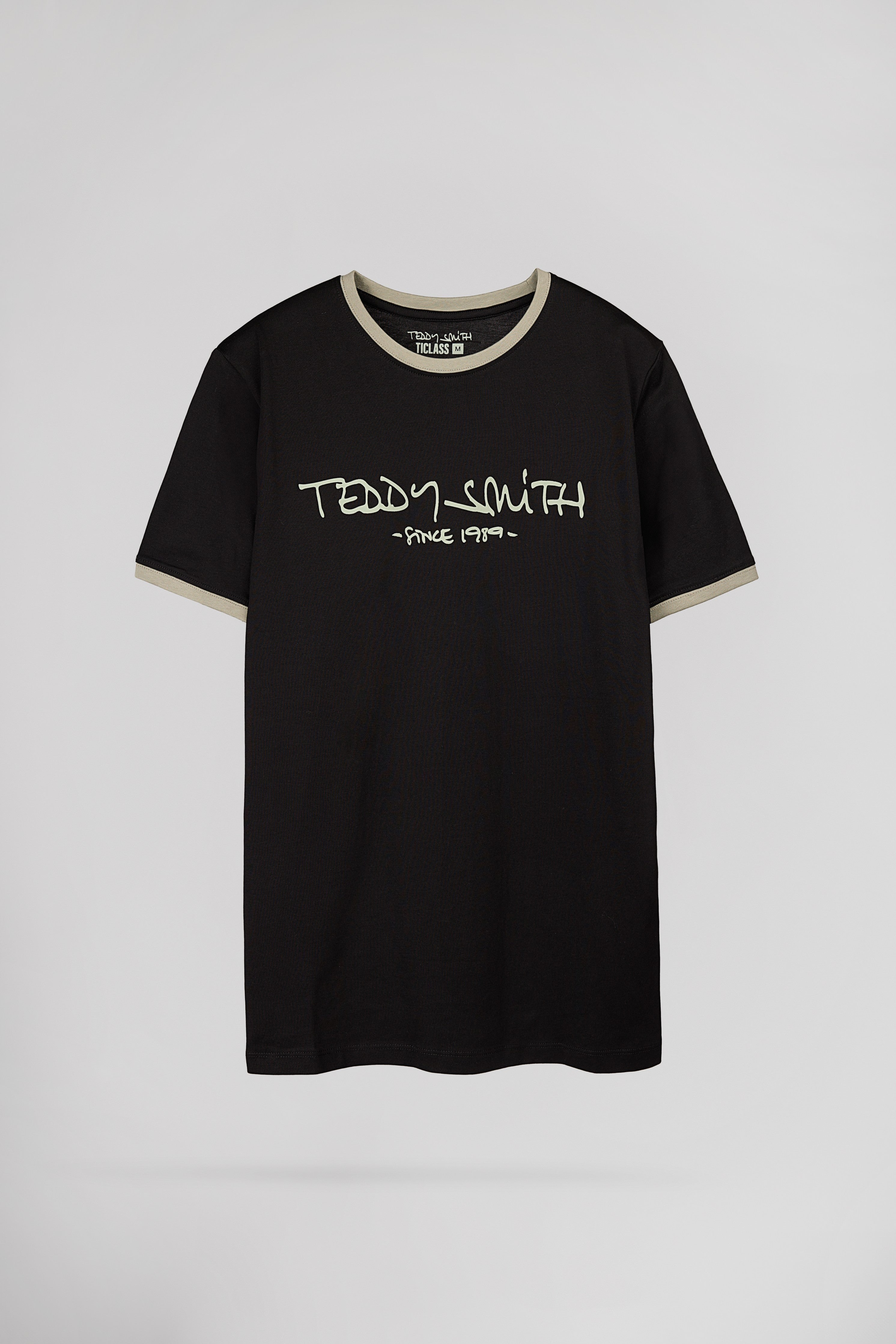 Teddy Smith Ticlass MC t-shirt noir col rond coton
