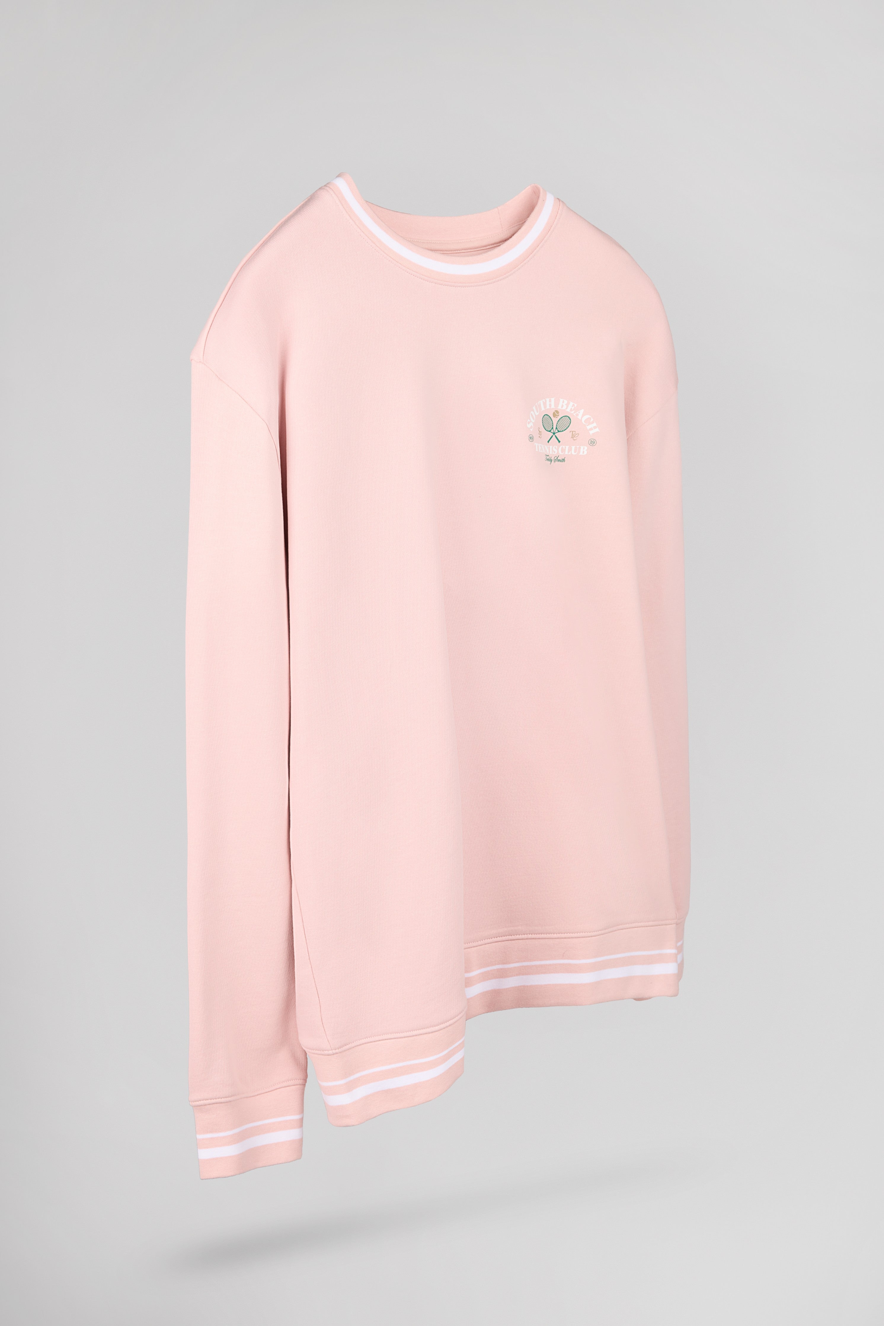 Teddy Smith S-House RC sweat rose pastel coton