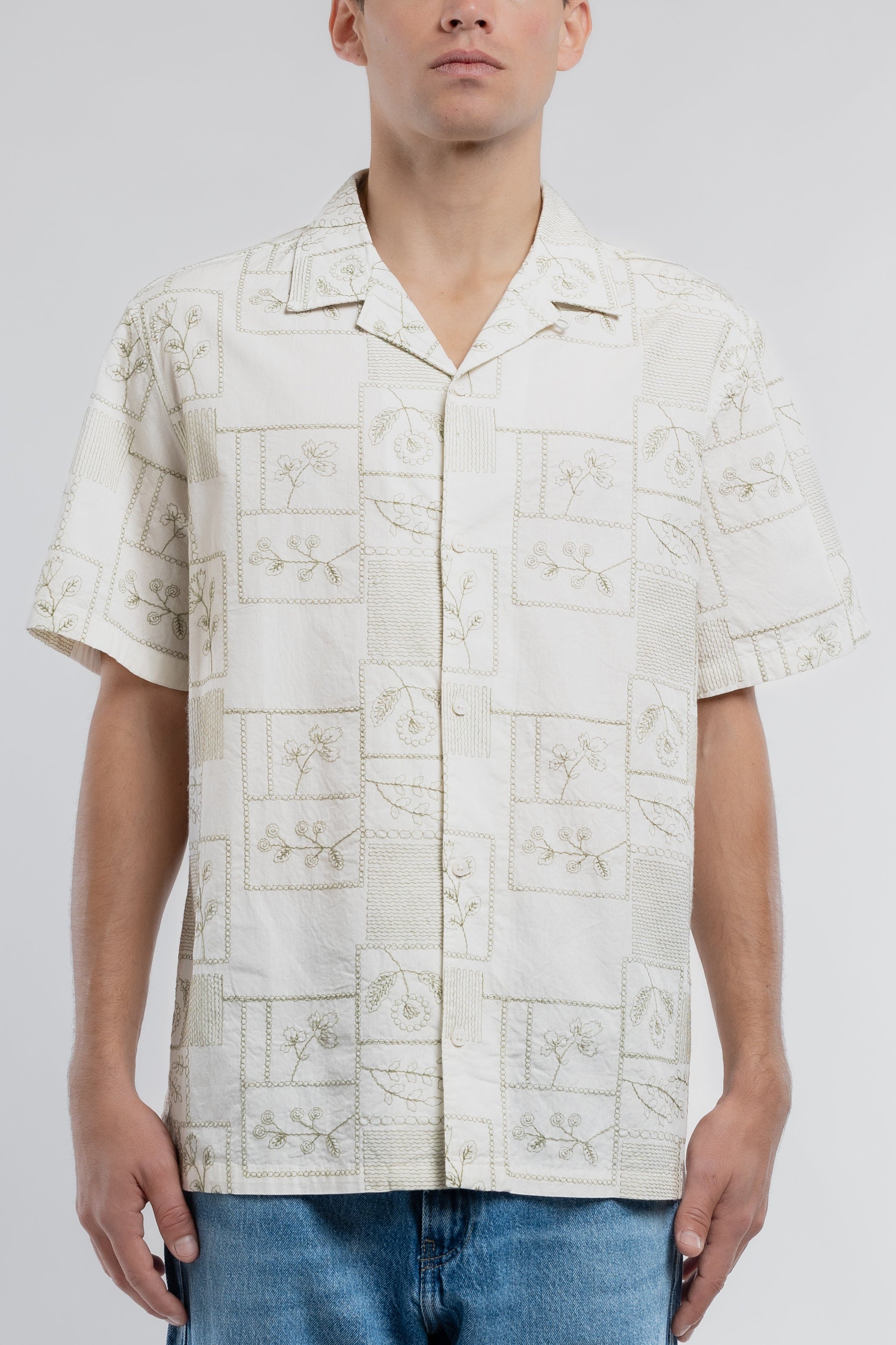 Teddy Smith C-Mayer MC chemise blanc col hawaïen