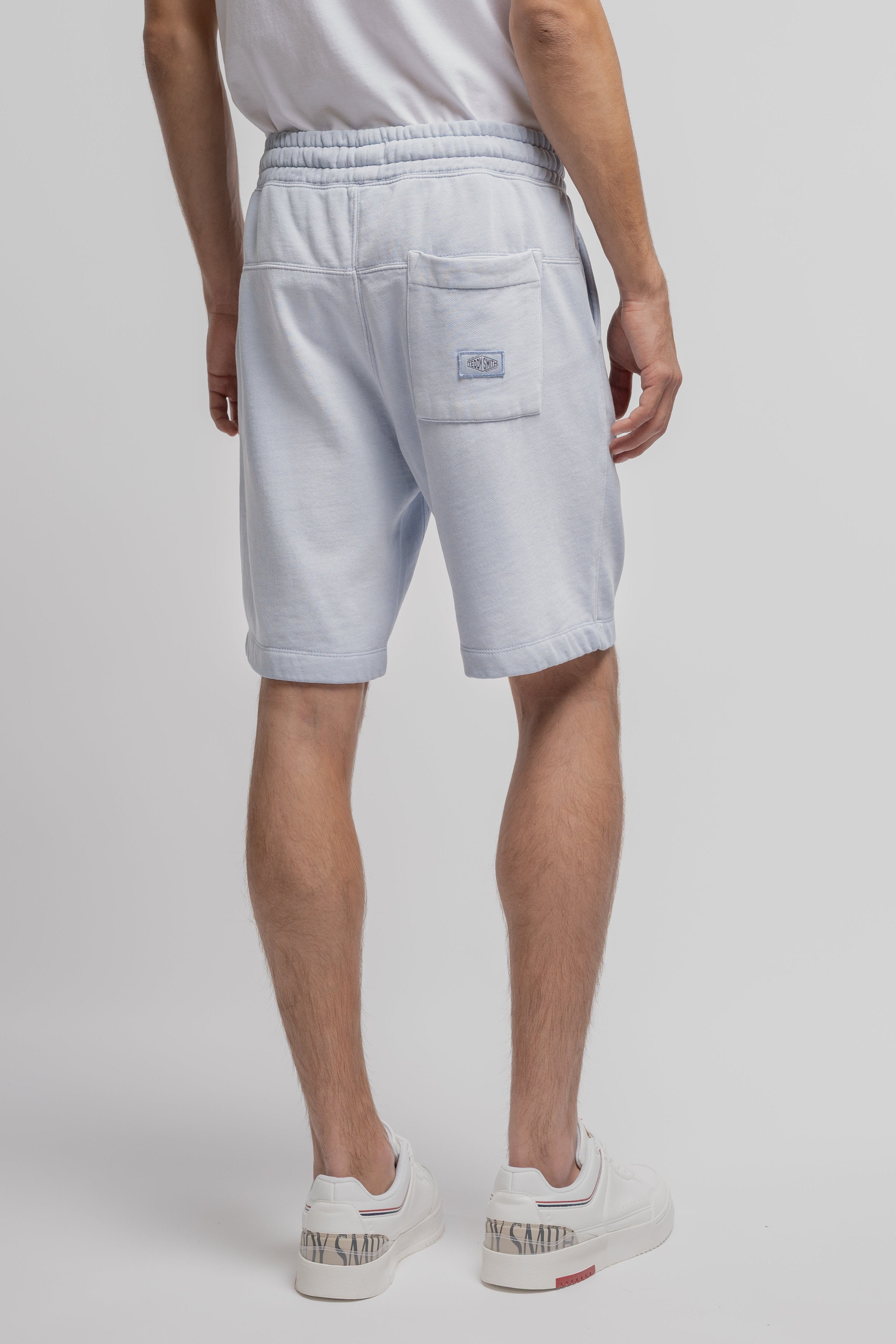 Teddy Smith S-Nateo short ample bleu pastel fleece