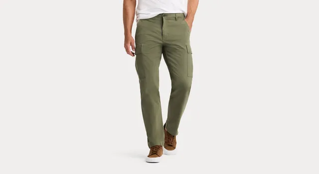 Dockers Utility Cargo pantalon droit vert camo toile coton