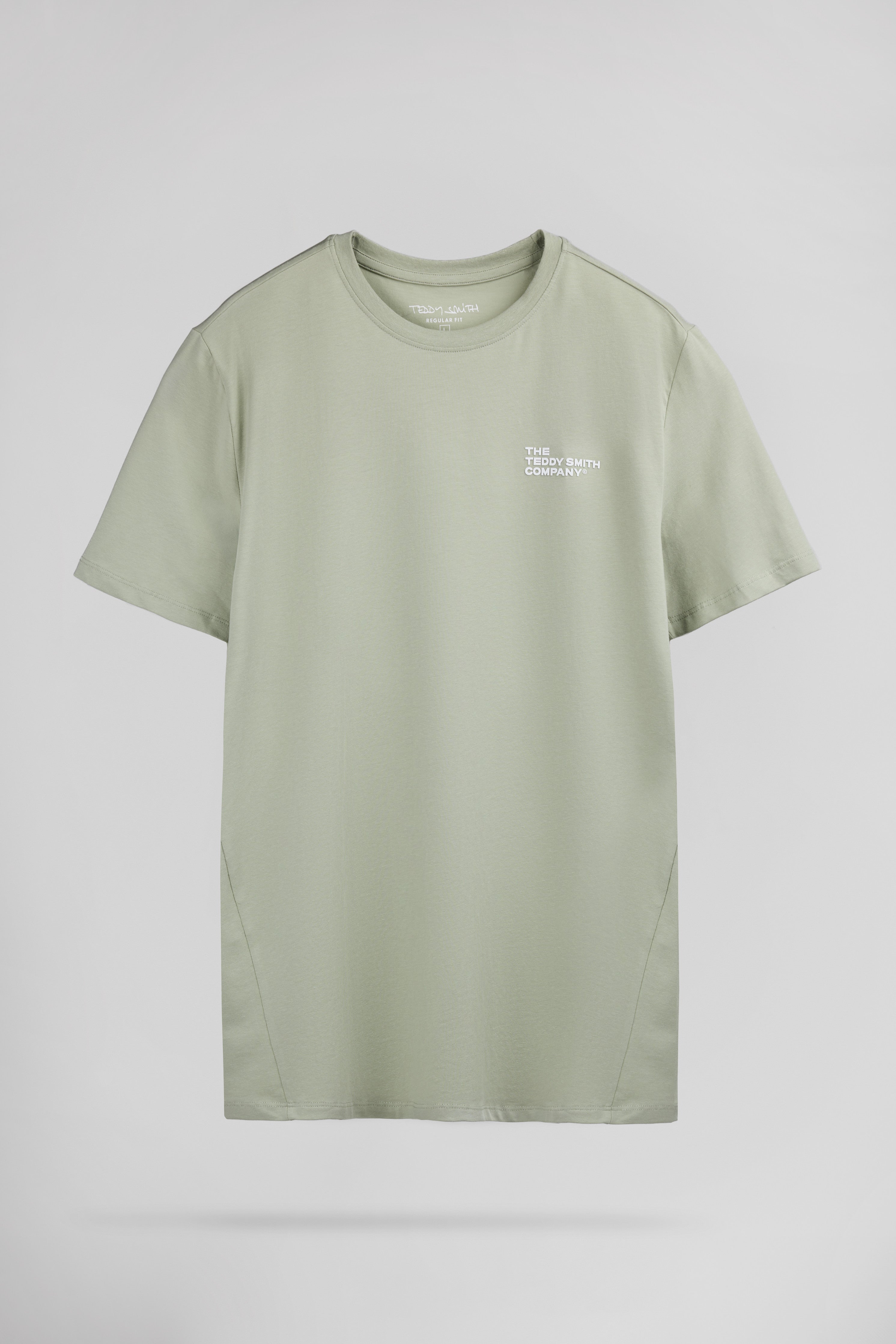 Teddy Smith T-Company t-shirt coton vert sauge regular