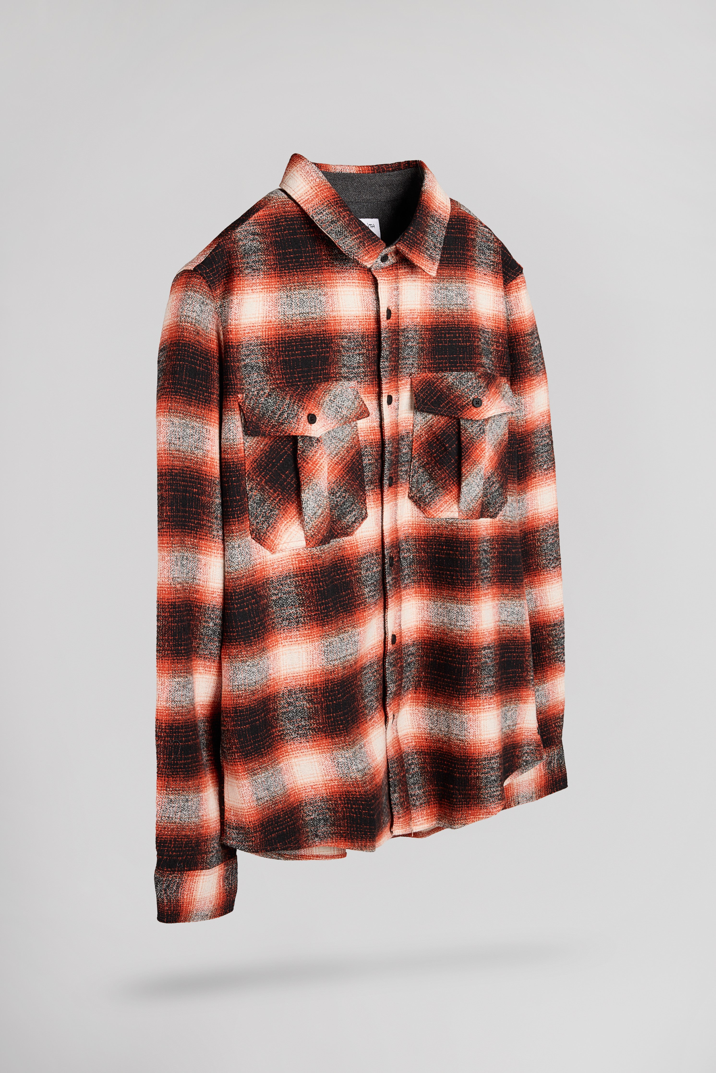 Teddy Smith C-Peak ML chemise carreaux orange