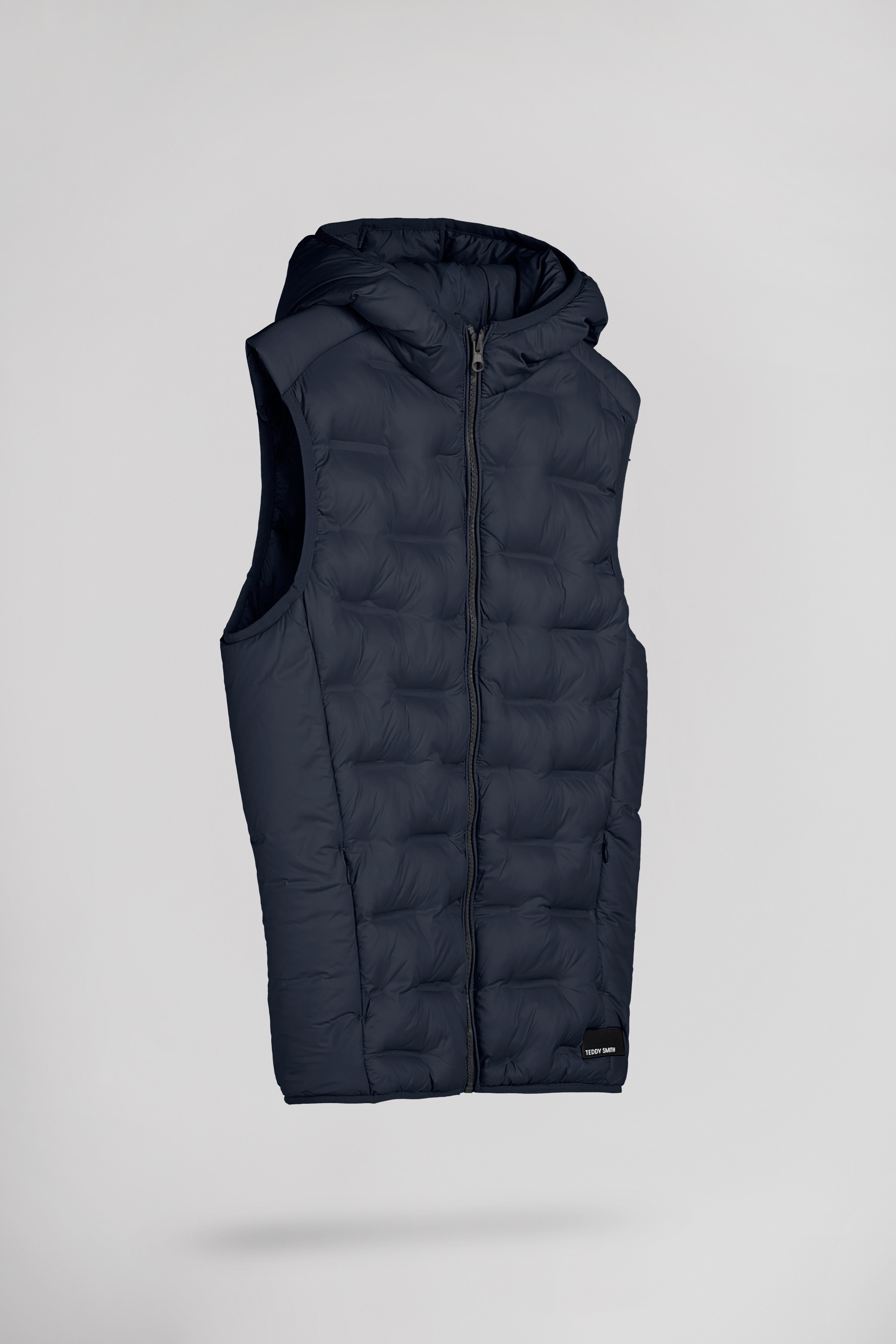 TEDDY SMITH B-TORAN HOOD JR doudoune sans manches bleu marine garçon