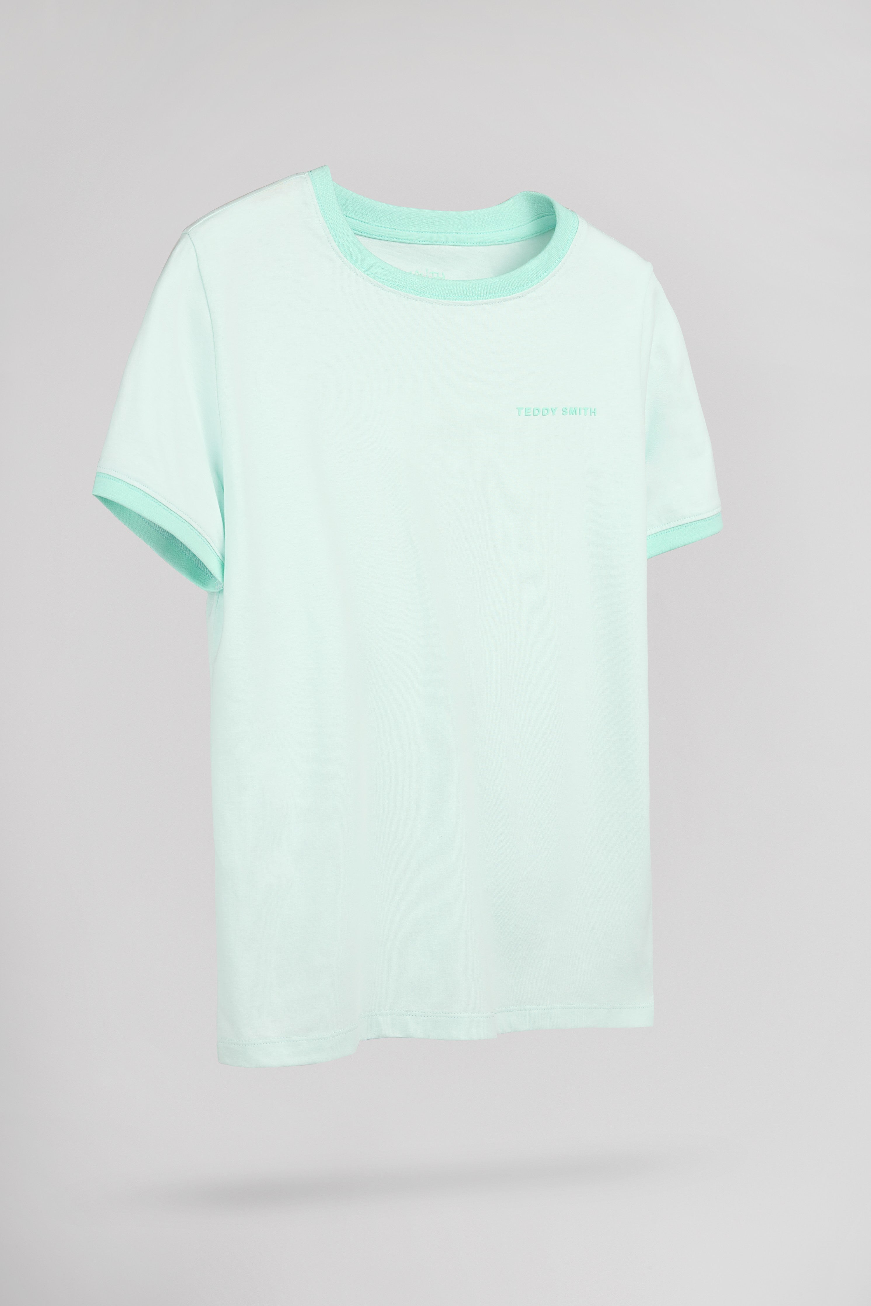 Teddy Smith The-Tee 2 R MC JR t-shirt garçon Menthol coton
