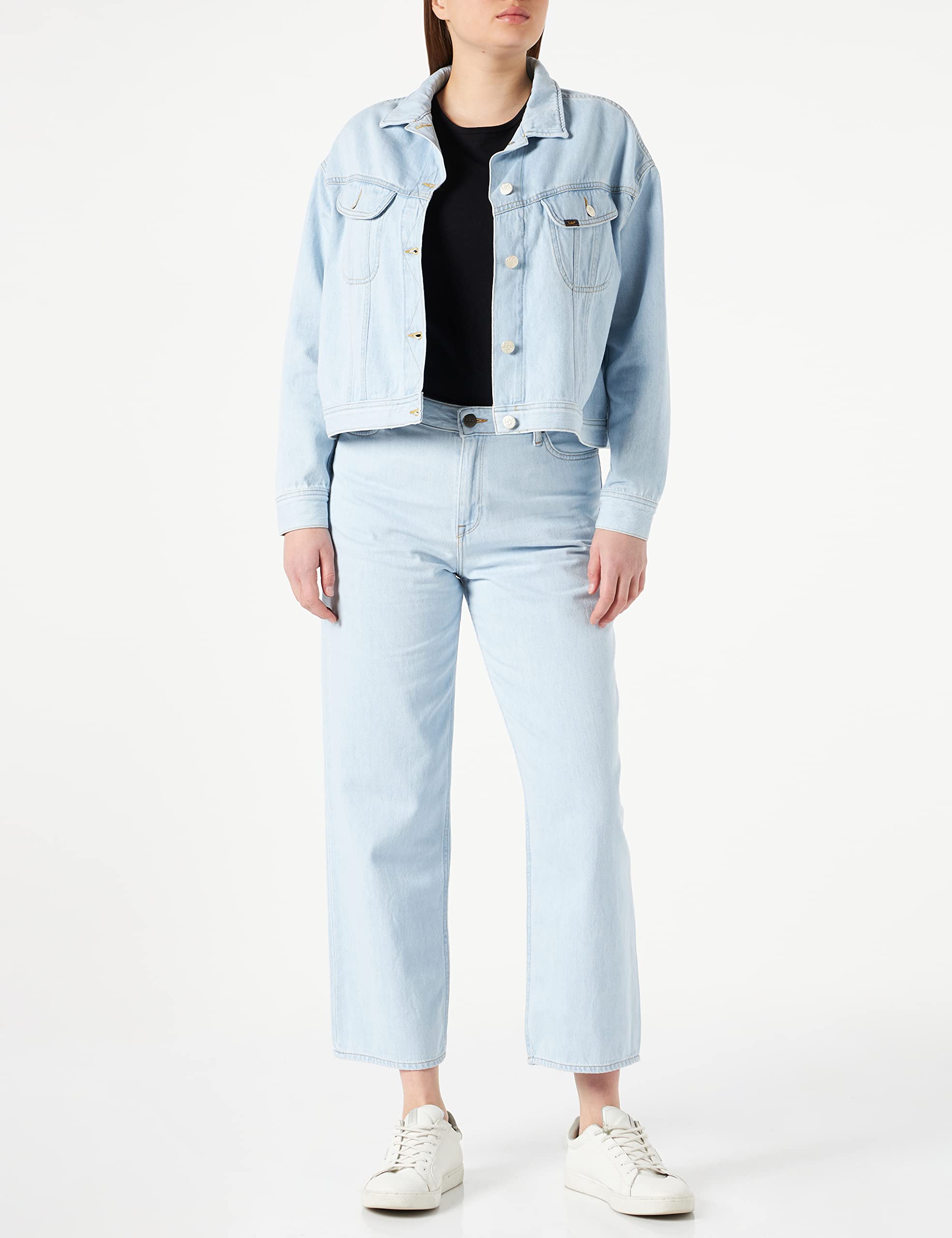 Lee Relaxed Rider veste femme Bleached Ore denim