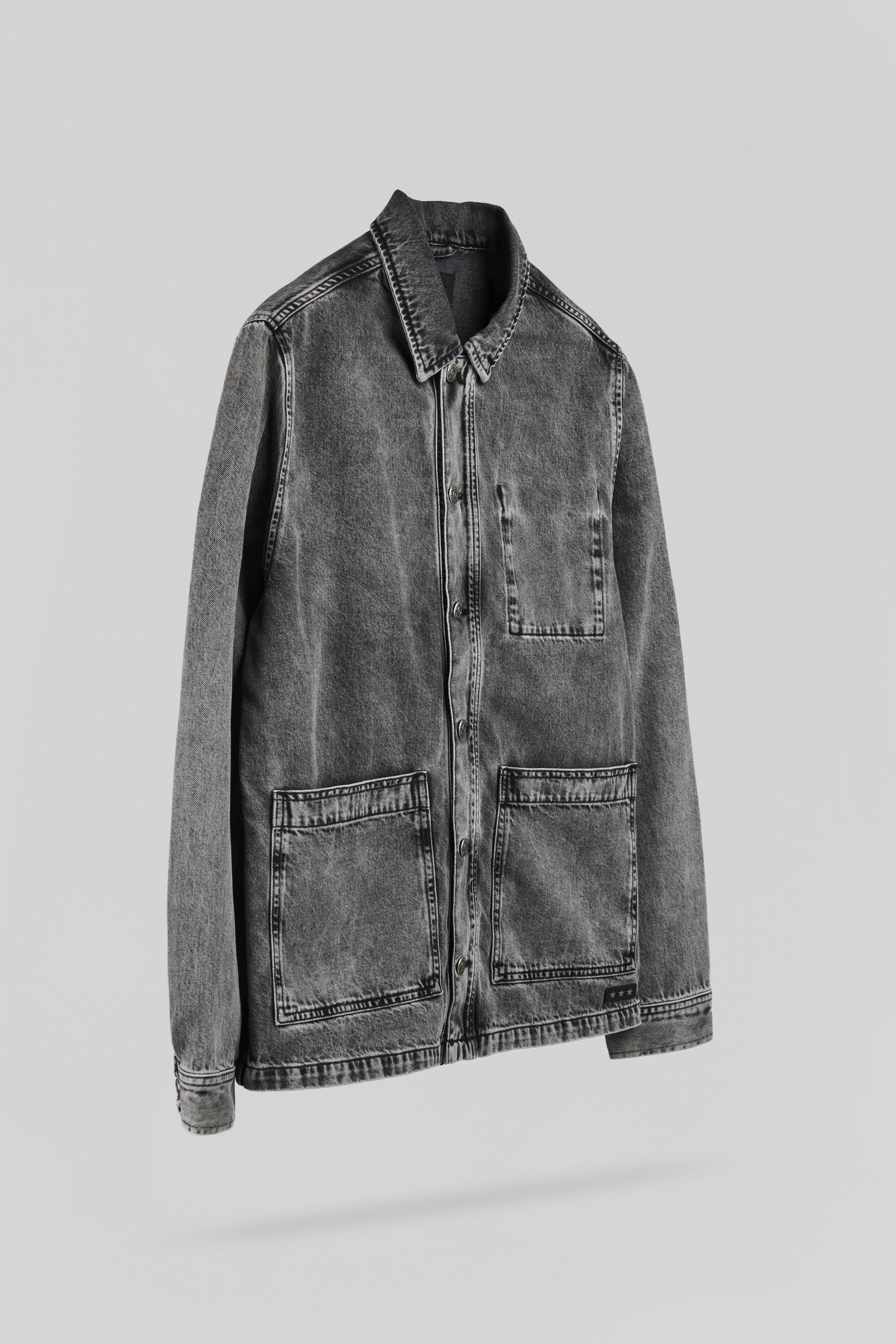 Teddy Smith V-Regent veste denim grise vintage