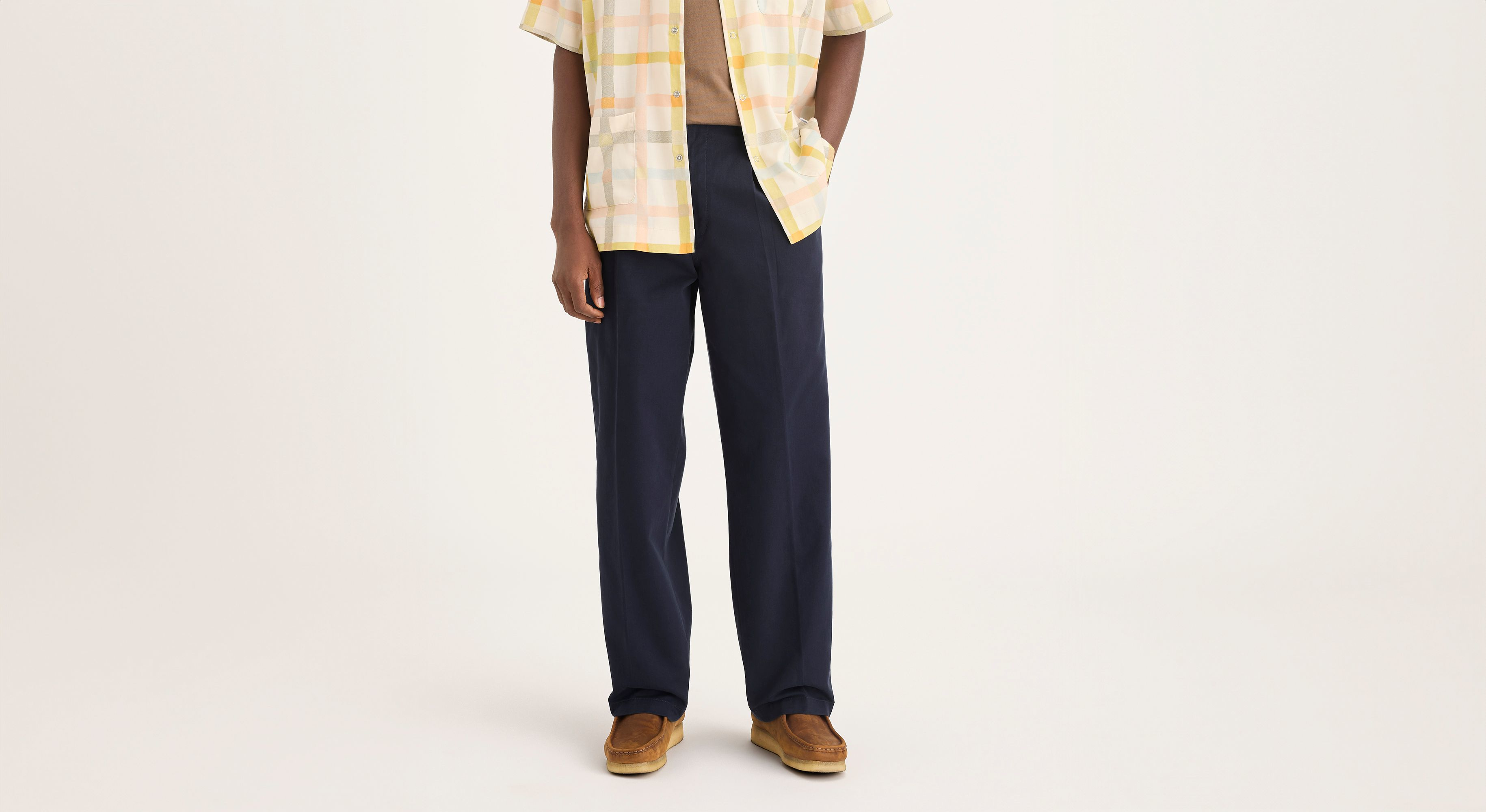 Dockers Eighty-Six chino plissé homme bleu marine