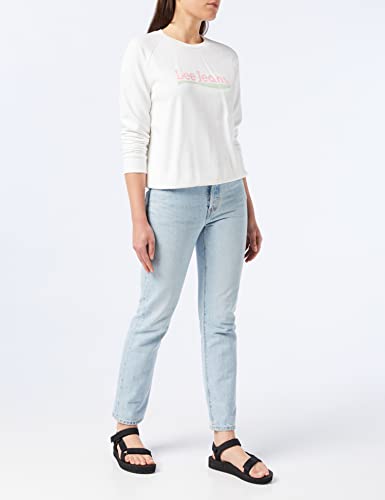 Lee Crew sweat-shirt femme délavé manches raglan