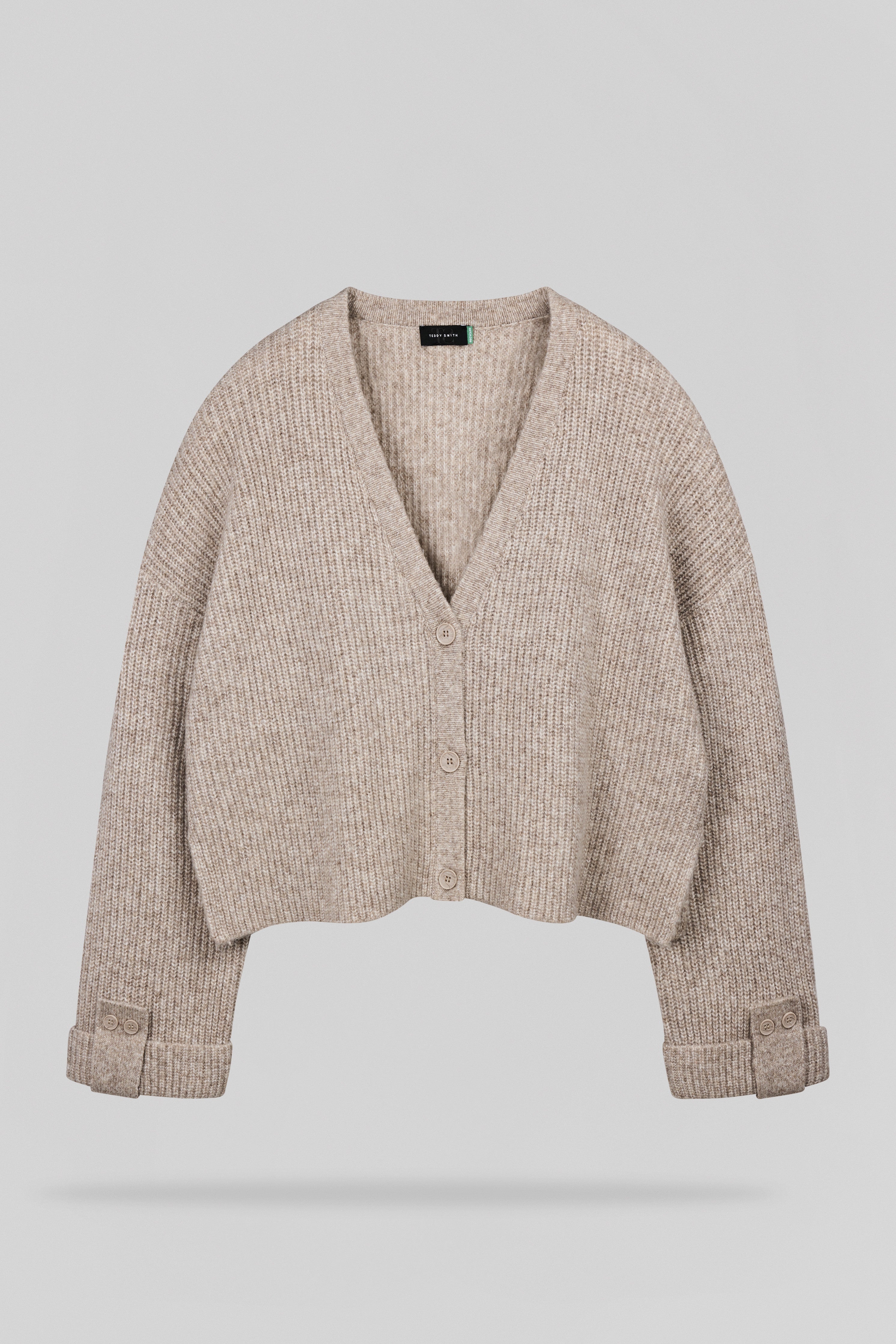 Teddy Smith G-Ava gilet oversize chocolat chiné