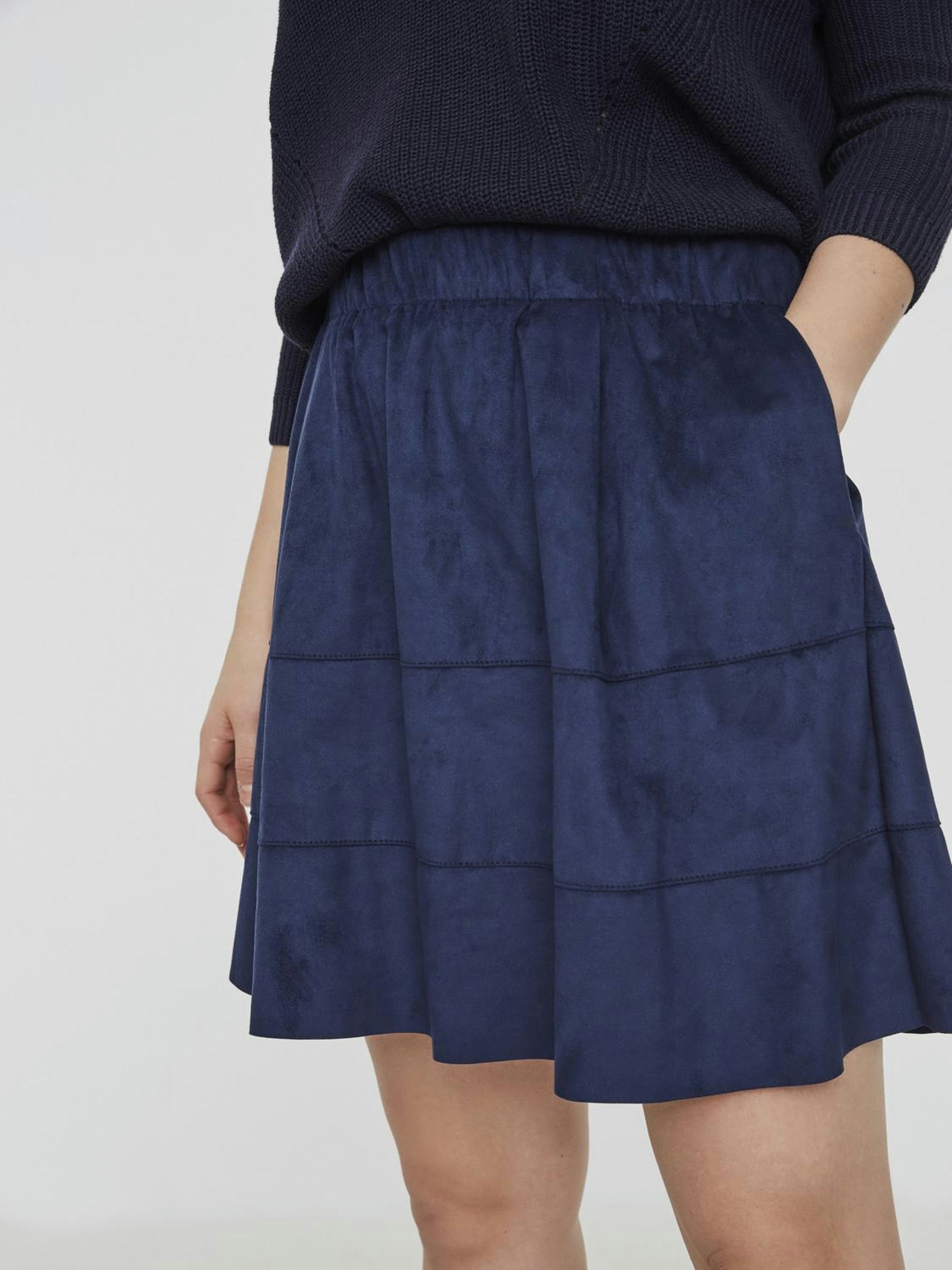 Noisy May mini jupe simili daim taille élastique
