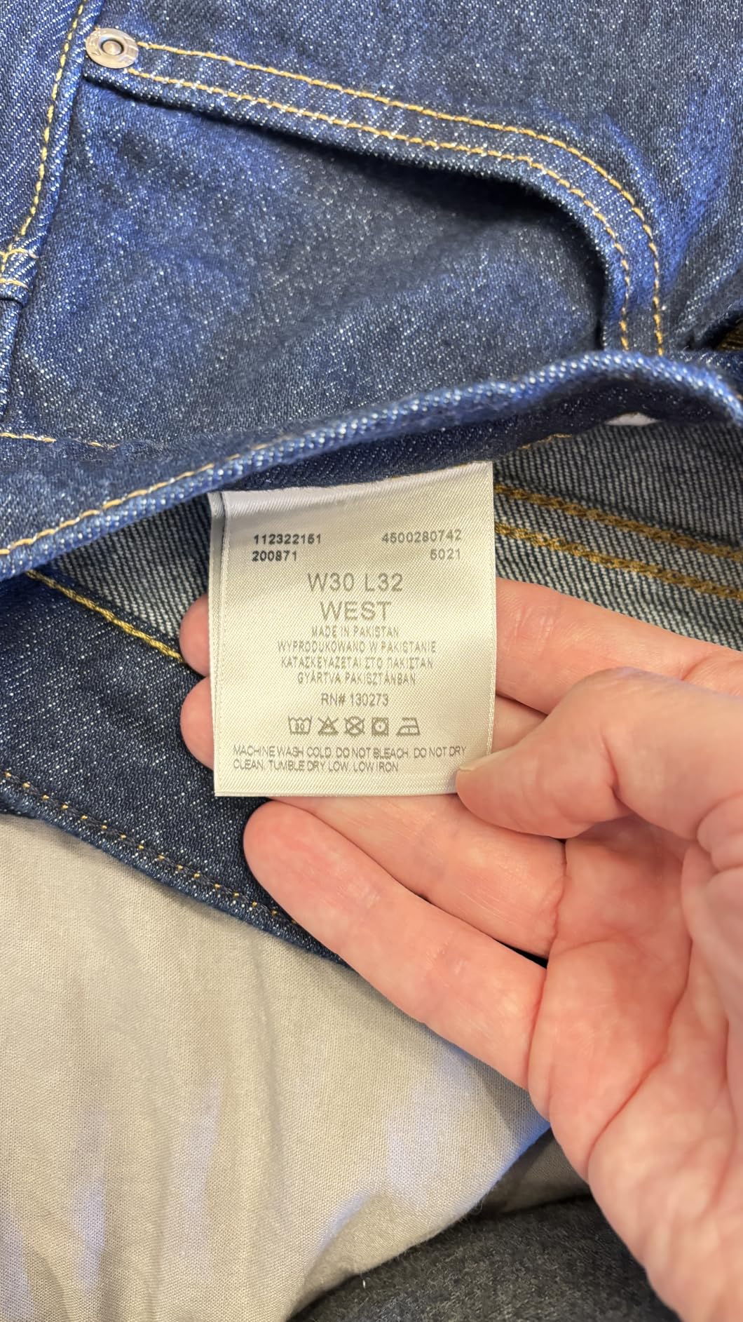 Lee West jean homme coupe droite Xion