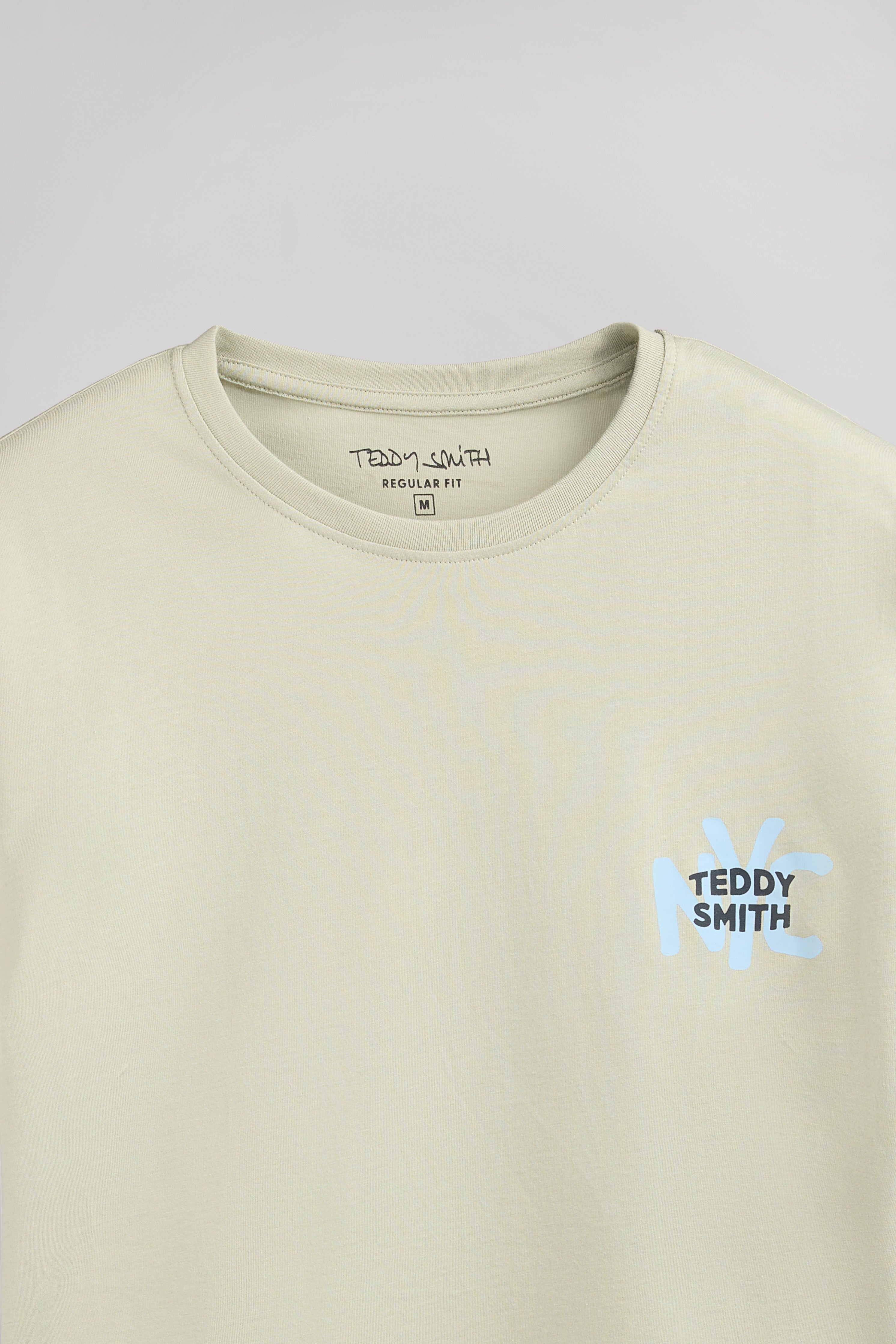 Teddy Smith T-Nyc t-shirt vert sauge col rond