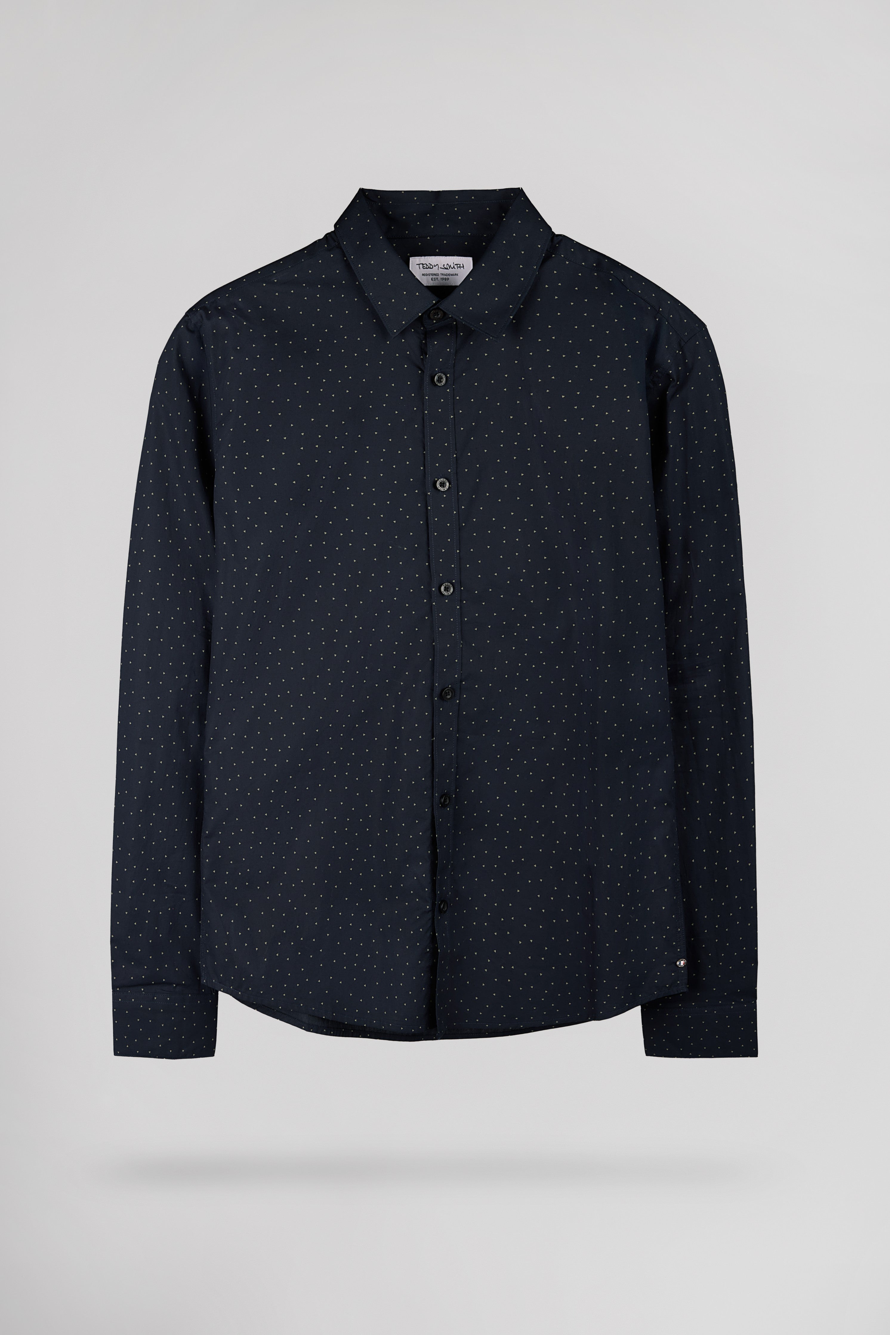 Teddy Smith Carton ML chemise bleu marine pur coton