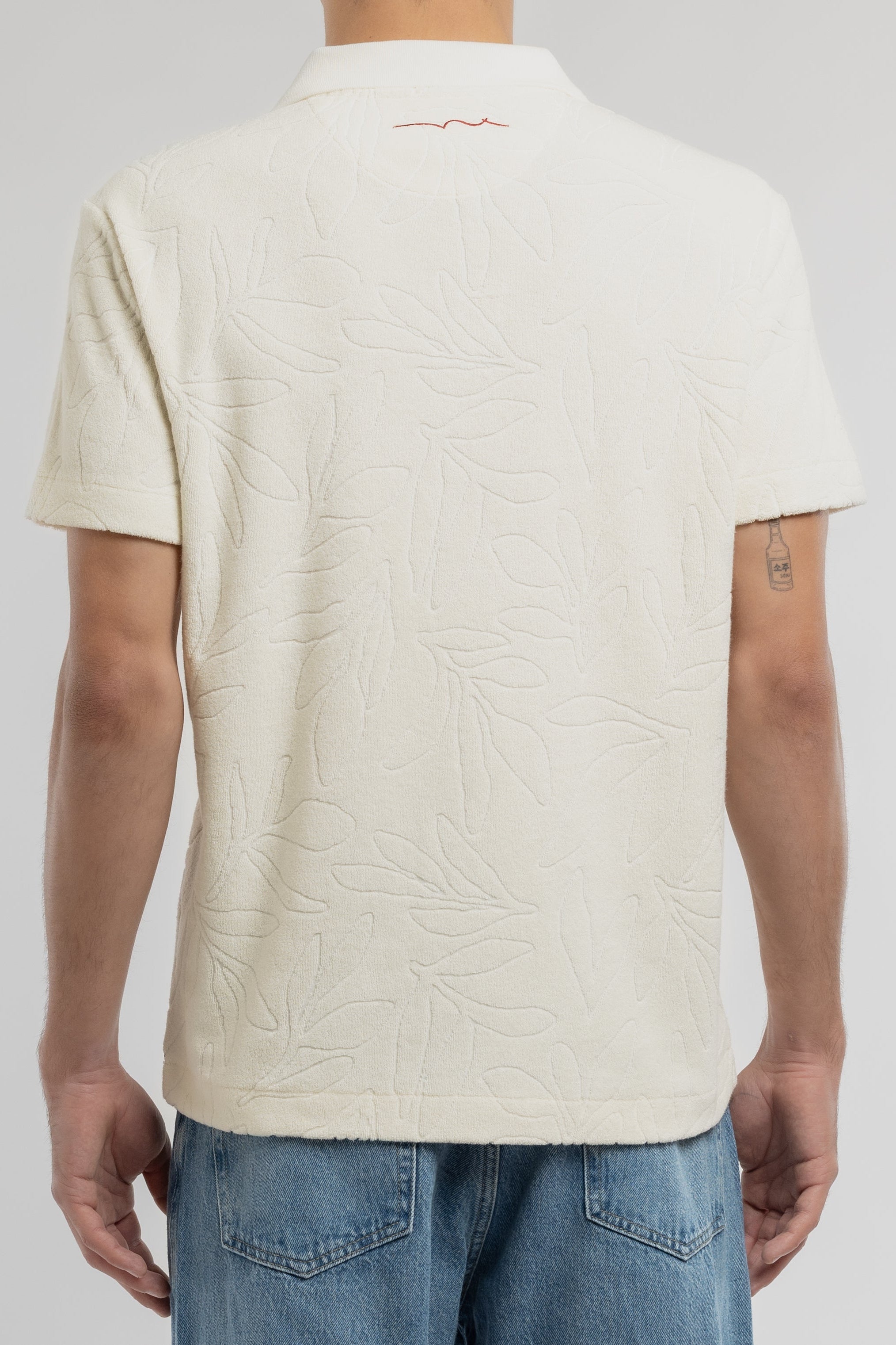 Teddy Smith P-Boban MC polo éponge blanc cassé homme