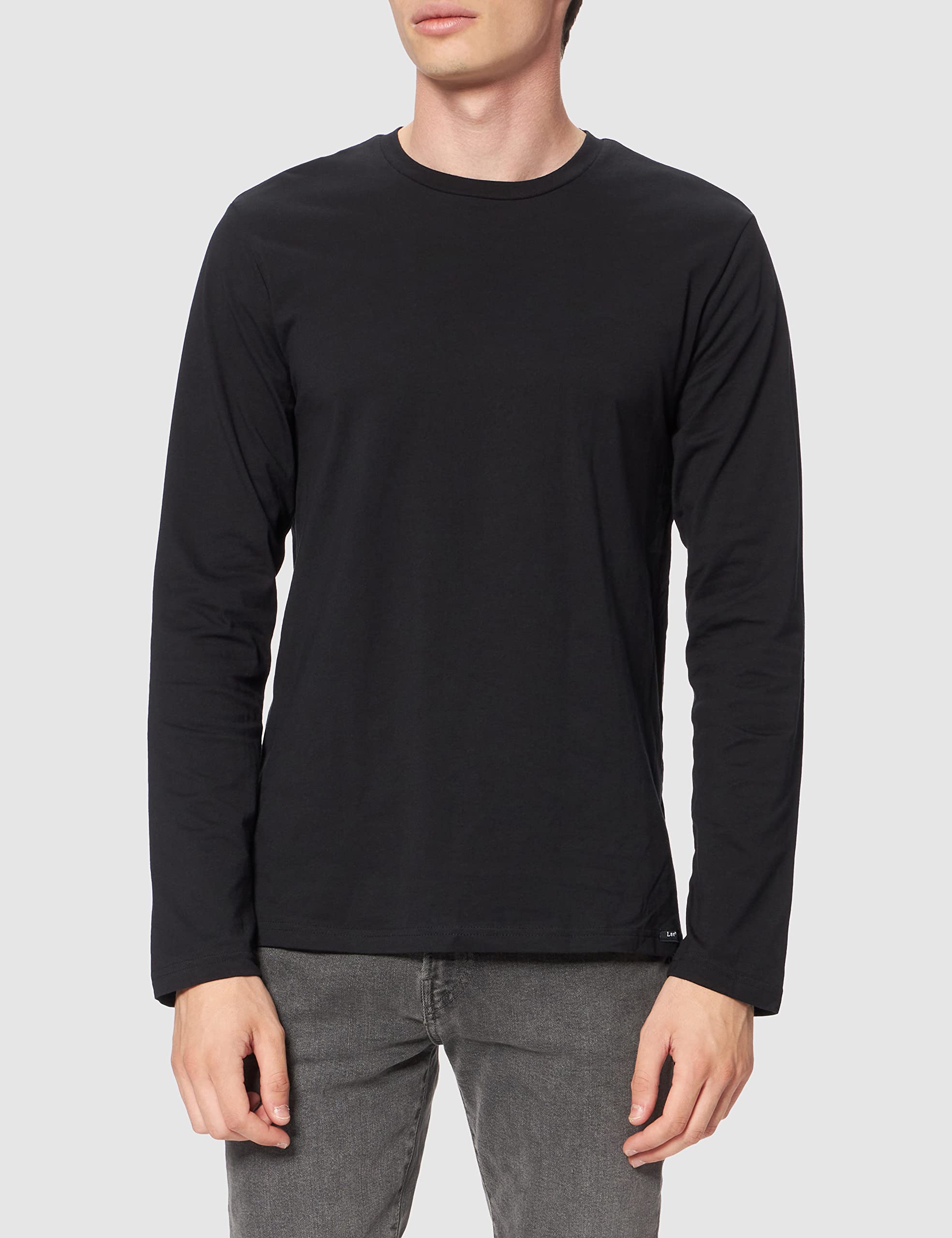 Lee Twin Pack Crew Tee-shirt homme slim blanc lot 2
