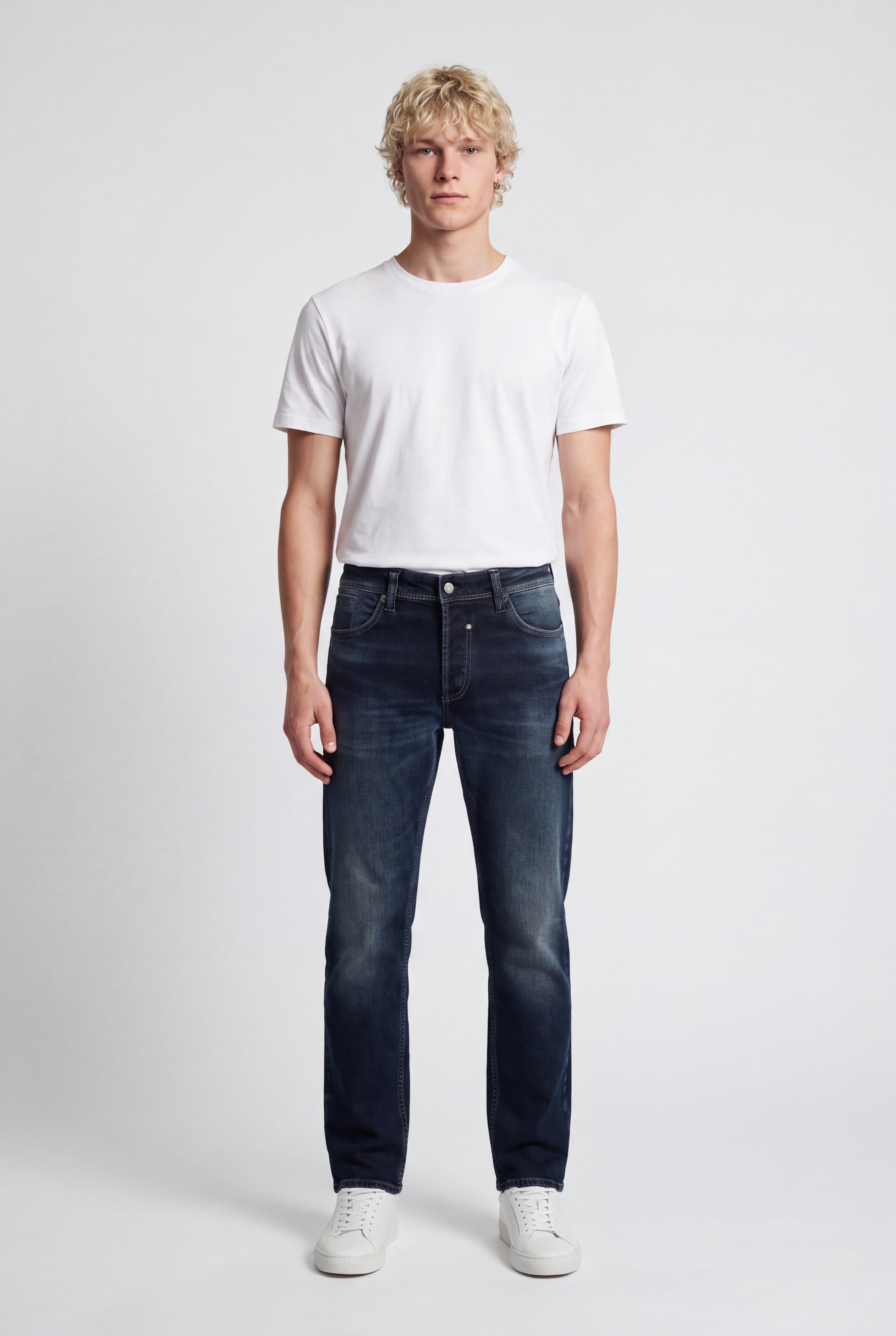 Teddy Smith Reg L32 jean droit deep blue homme coton