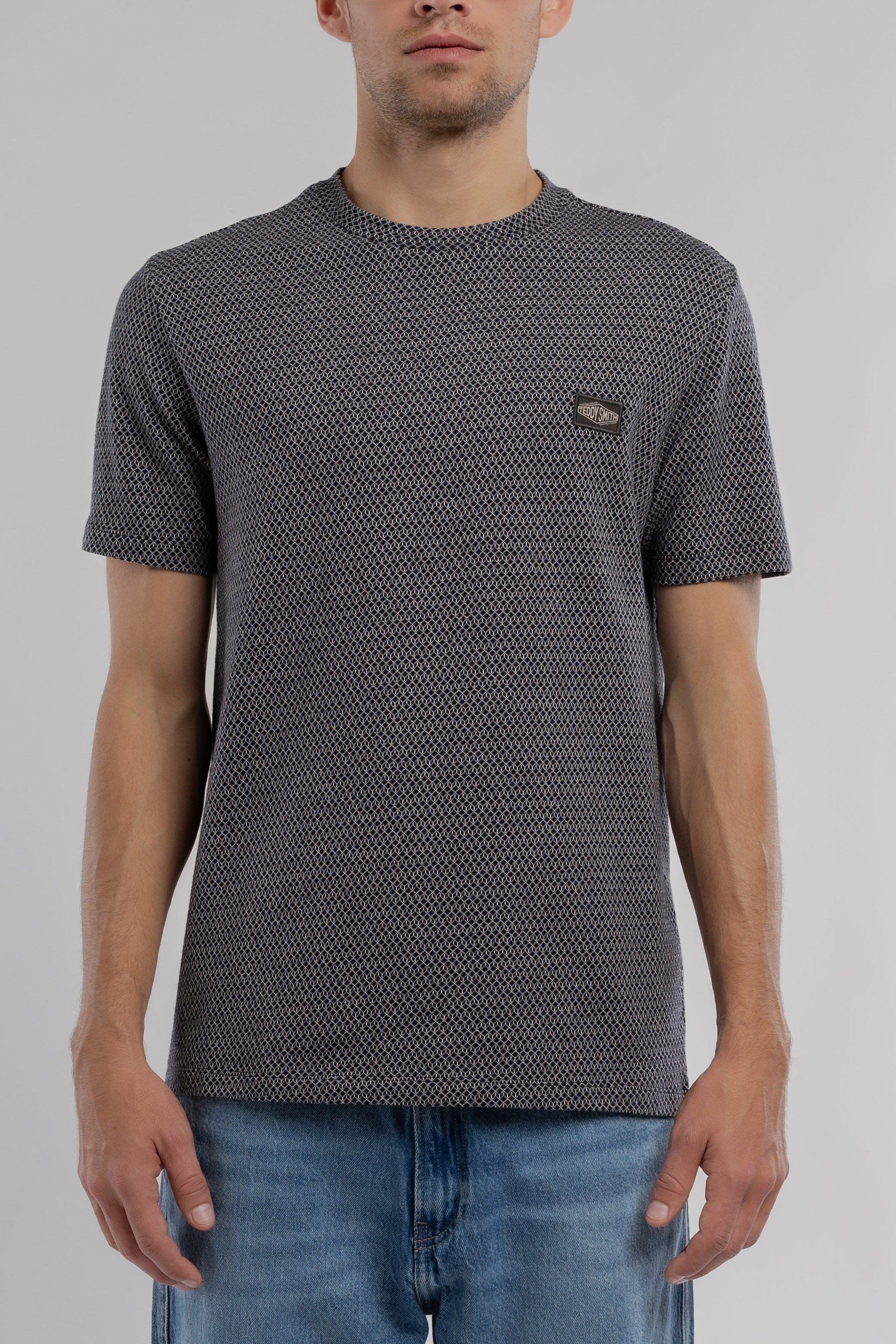 Teddy Smith T-Joos MC T-shirt Homme Bleu Marine Coton