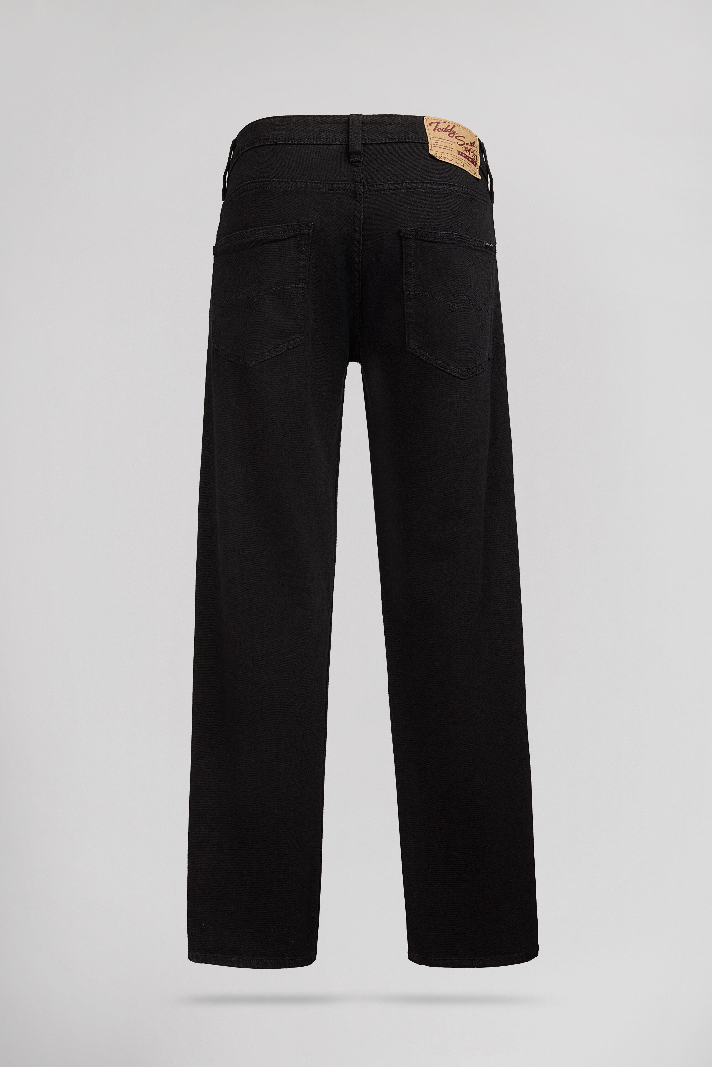 Teddy Smith Reg L32 jean droit noir coton