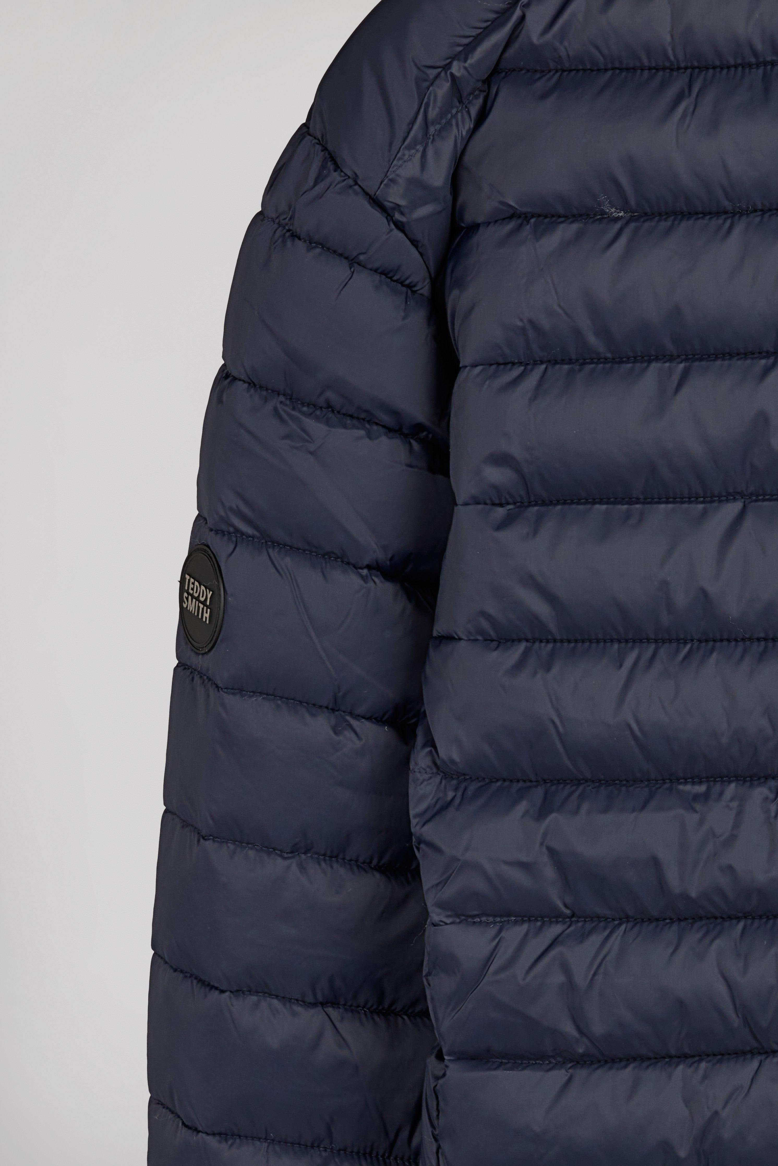 Teddy Smith Blight doudoune légère total navy capuche homme