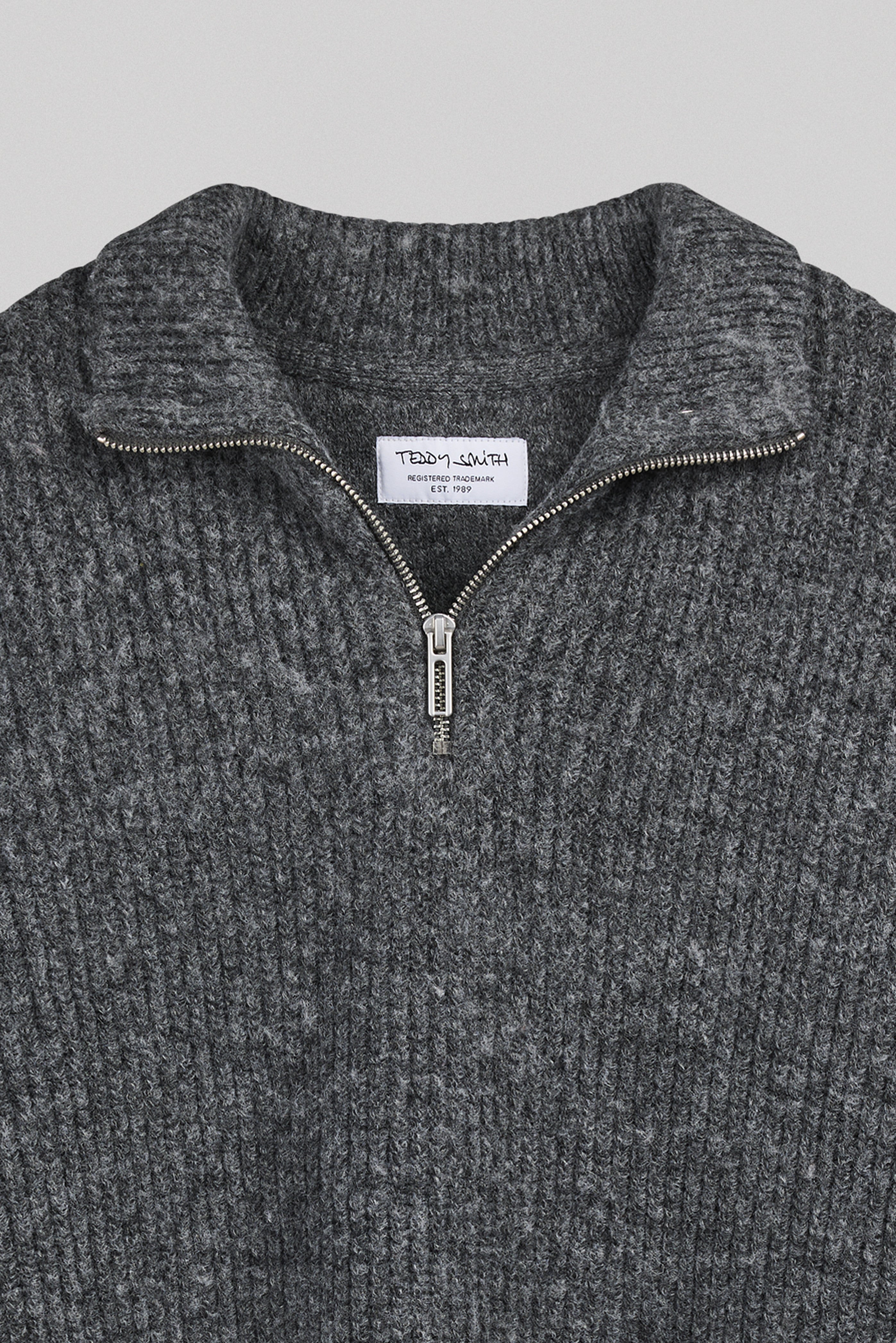 Teddy Smith P-Clayton pull col camionneur melange black