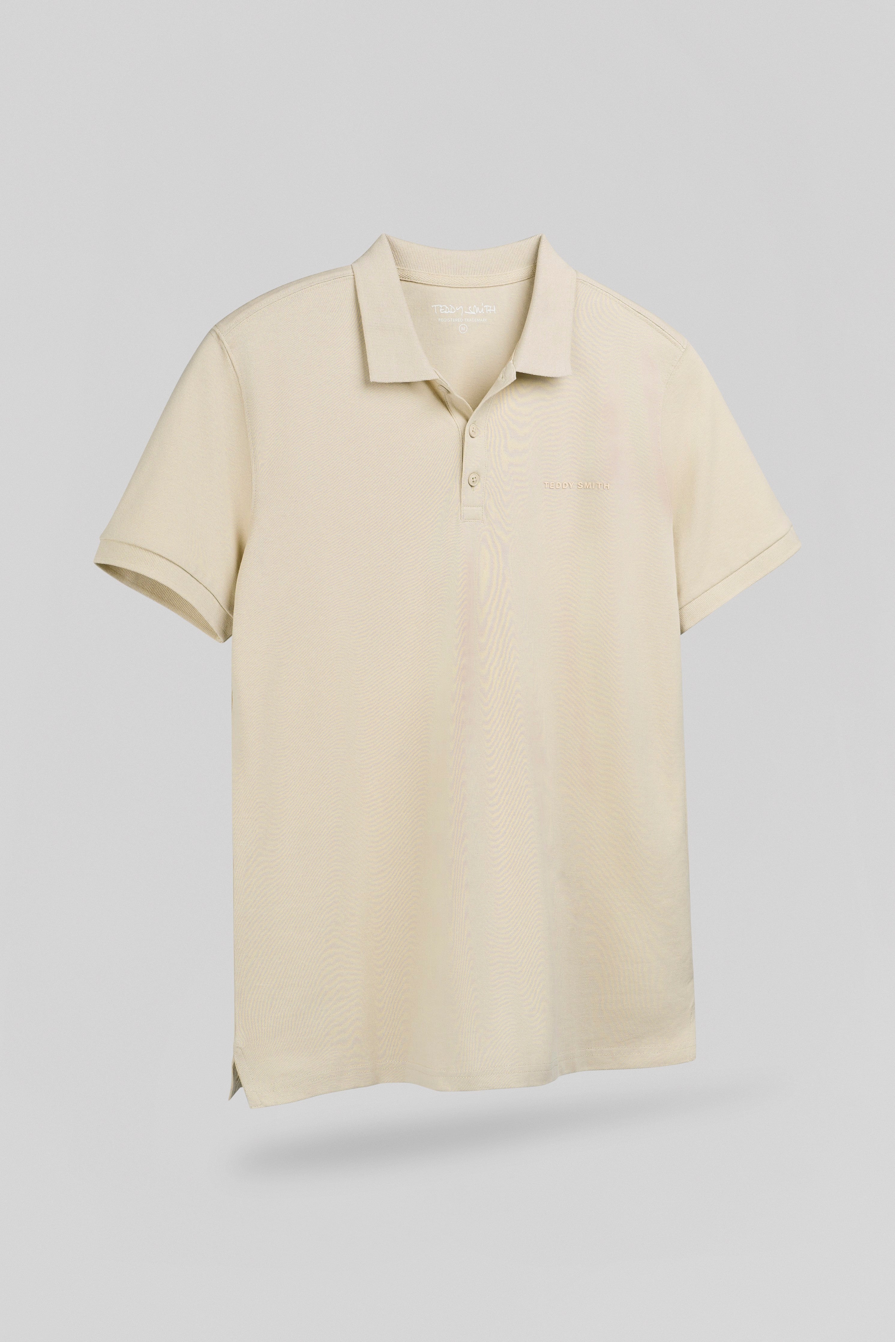 Teddy Smith P-Alban polo homme grège piqué coton