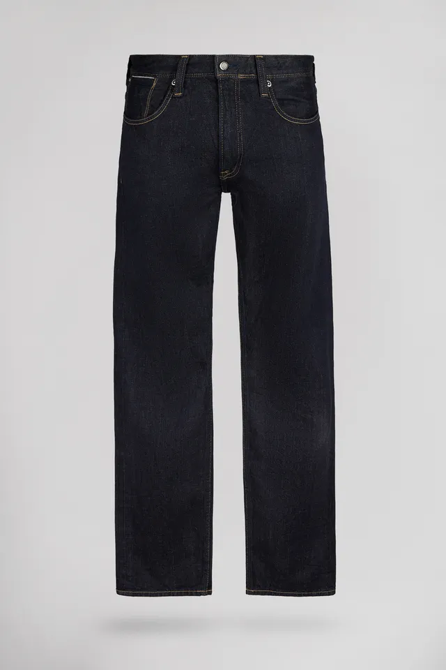 Teddy Smith Reg Selvedge L32 Jean Droit Dark Blue