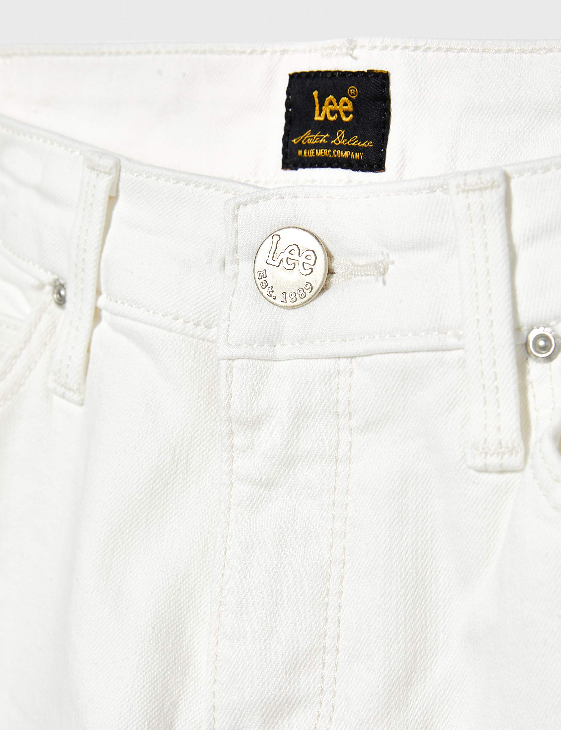 Lee Scarlett Cropped jean femme blanc Rinse 27W/35L