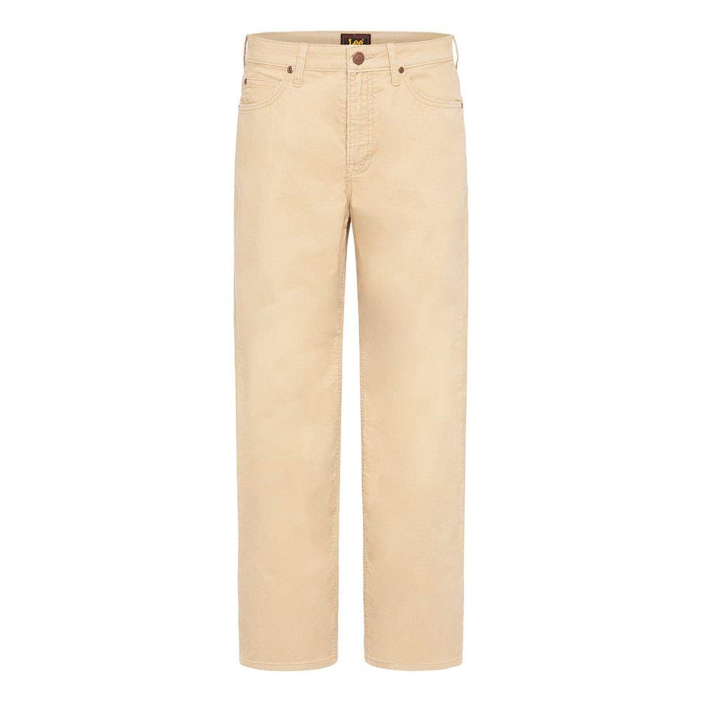 Lee Wide Leg Pantalon Velours Femme Ocre 32/35