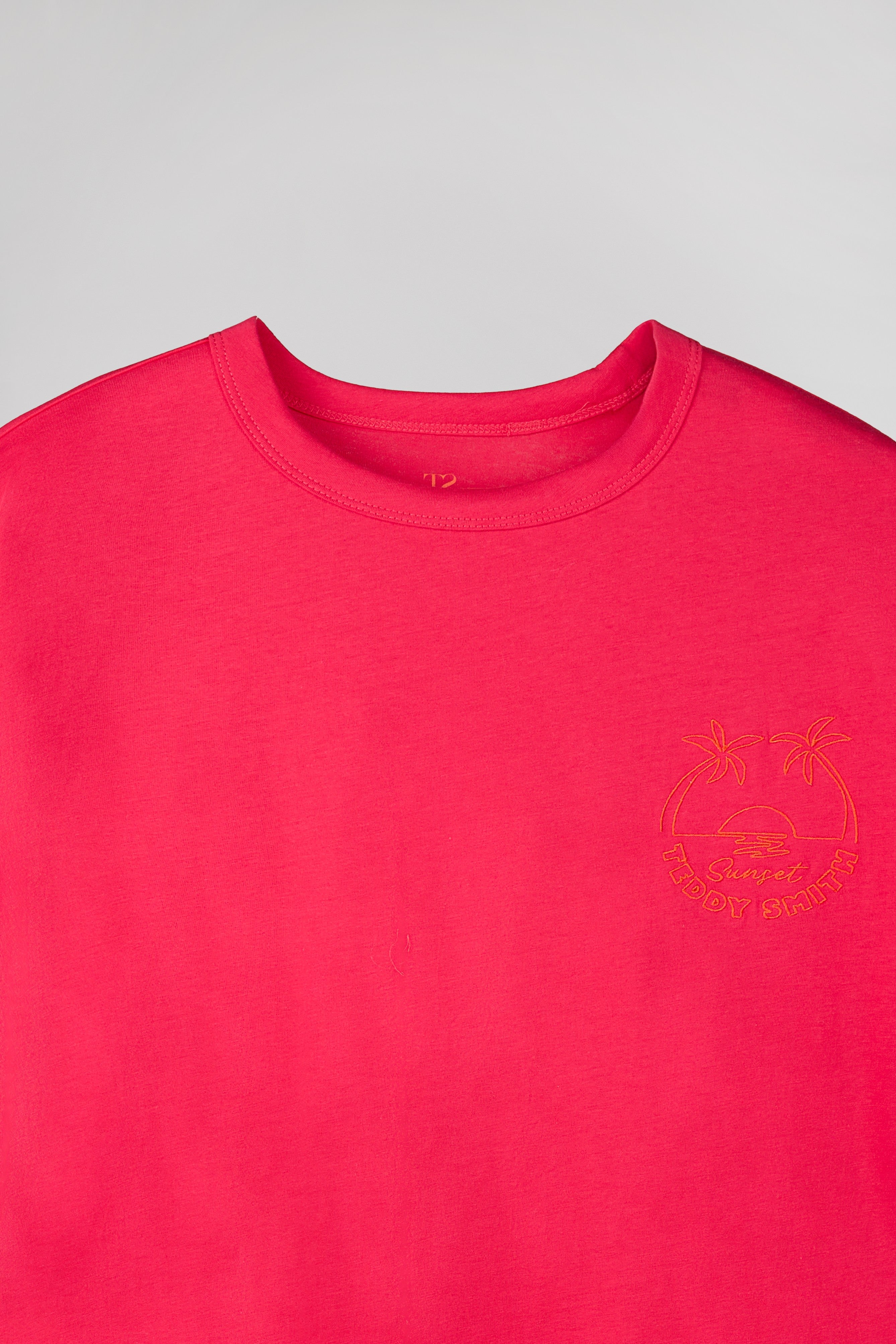 Teddy Smith T-Surf t-shirt femme rose fuchsia coton