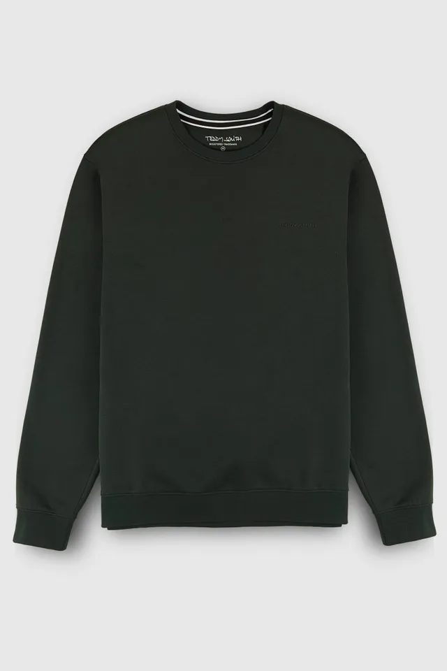 Teddy Smith S-Nark RC sweat vert scarabe col rond