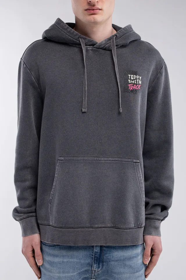 Teddy Smith S-Move Hoody sweat gris anthracite