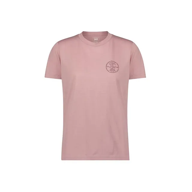 Lee Small Logo Tee tee-shirt femme Pretty Plum coupe regular