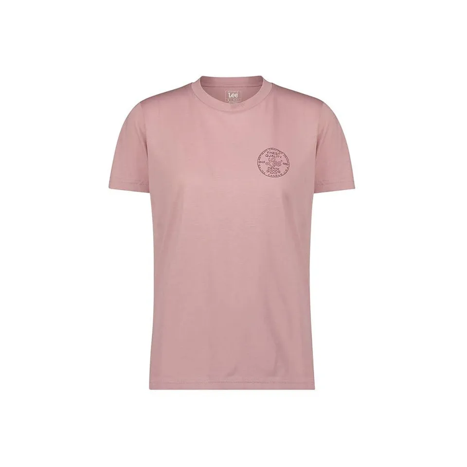 Lee Small Logo Tee tee-shirt femme Pretty Plum coupe regular