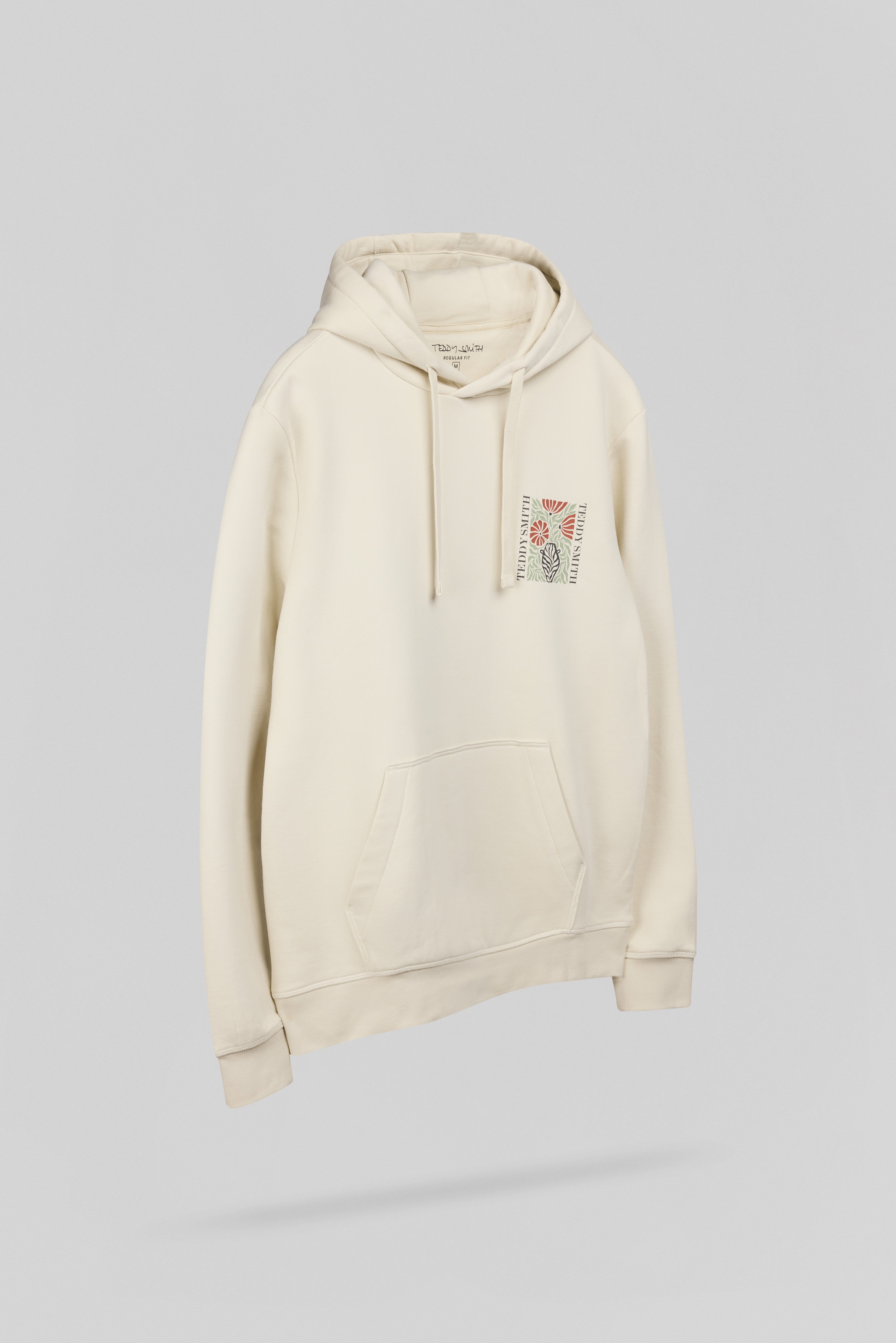 Teddy Smith S-Panorama Hood sweat capuche crème coton