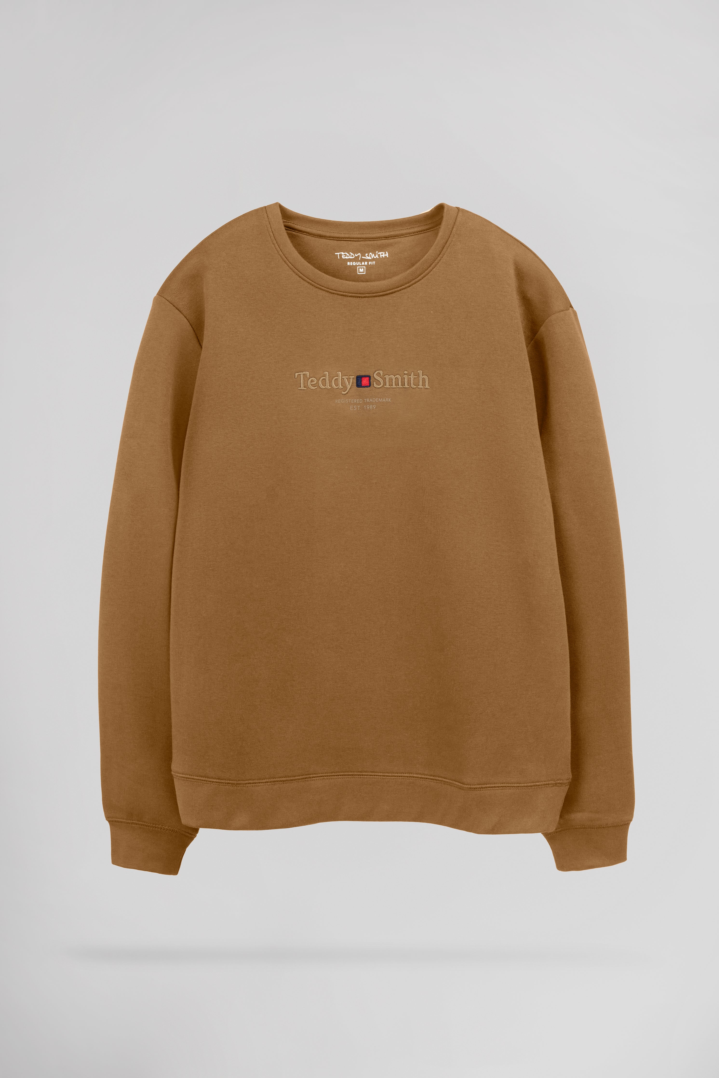 Teddy Smith S-JIM RC sweat noisette col rond