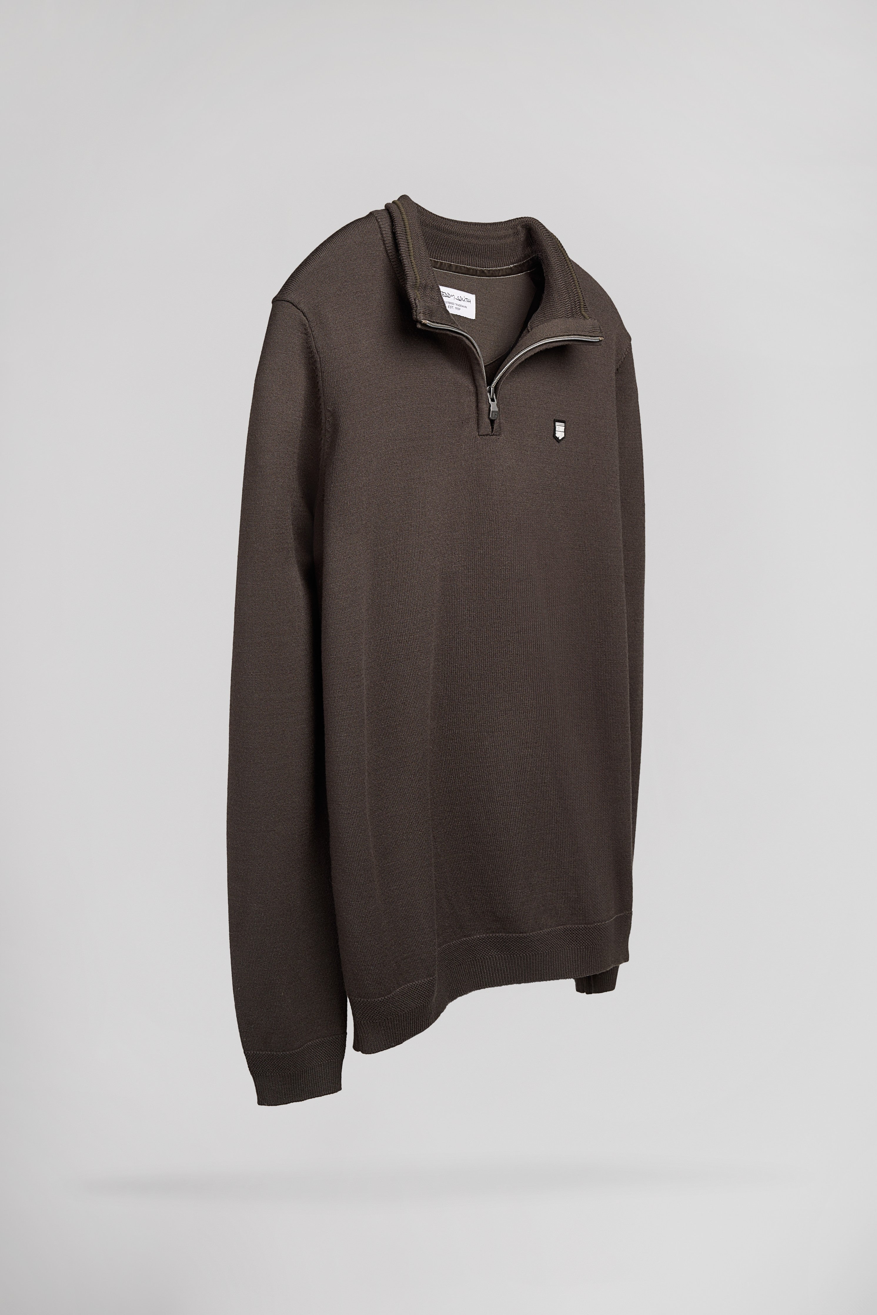 Teddy Smith P-Marty 2 pull col montant kaki homme
