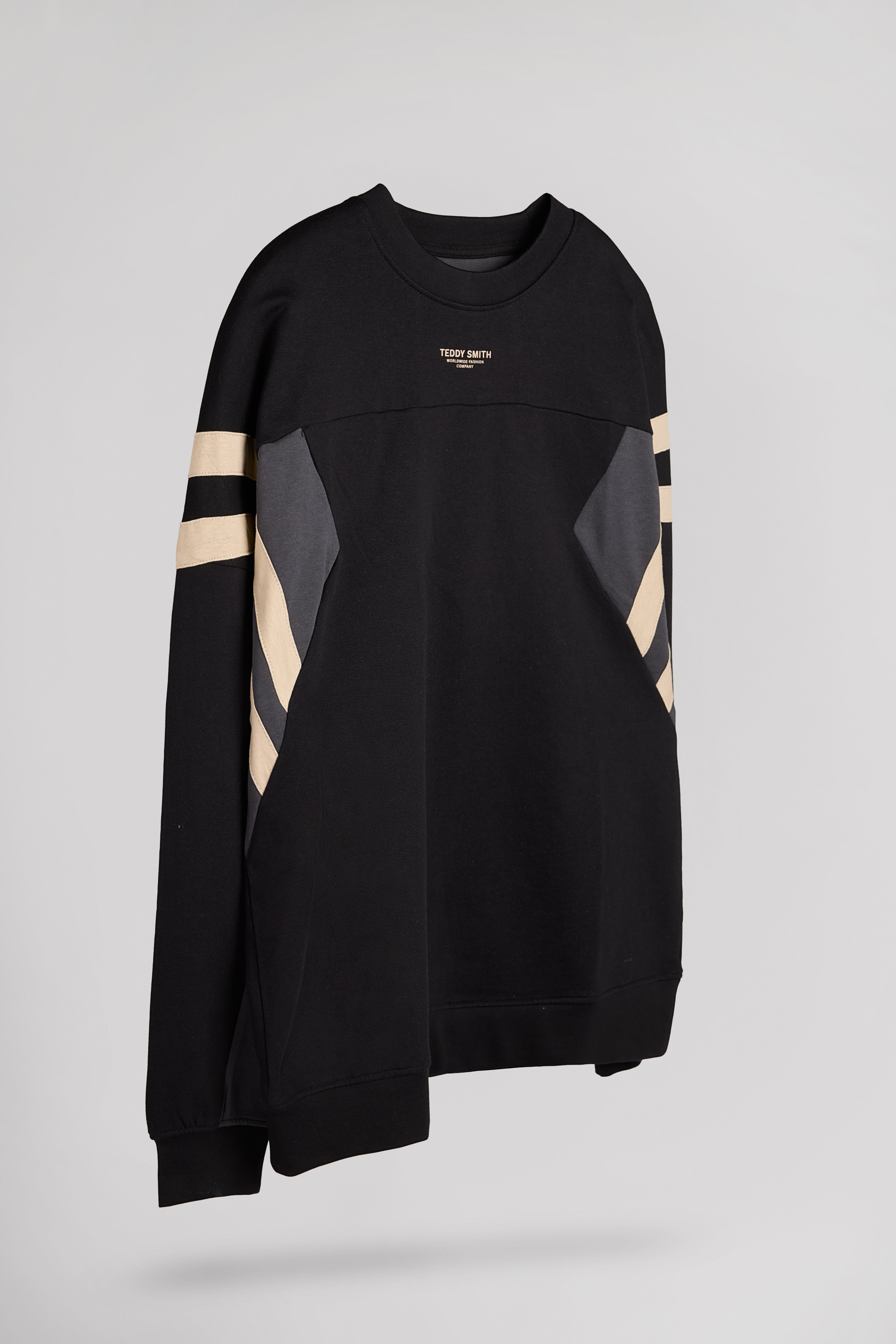 Teddy Smith S-Crimson RC sweat noir loose homme
