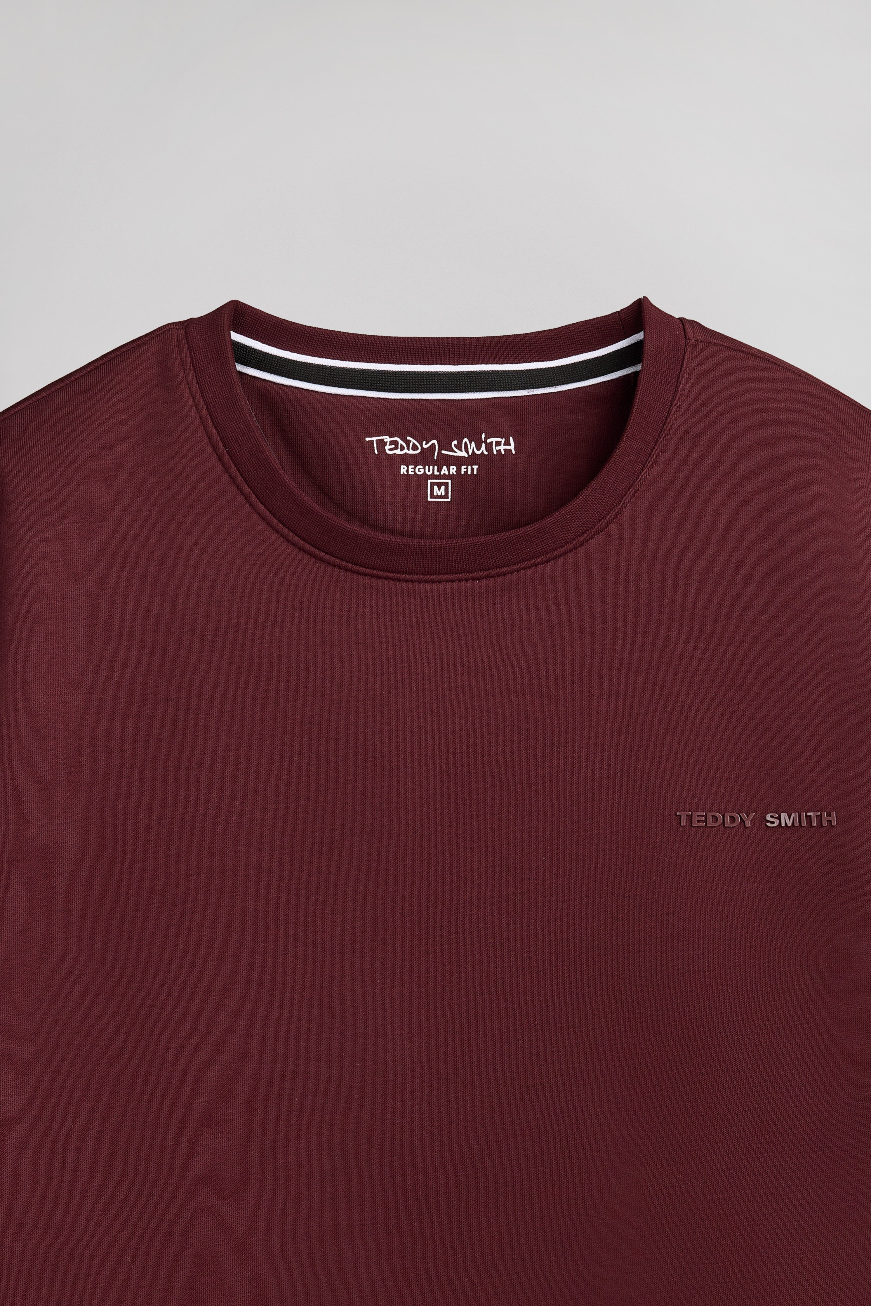 Teddy Smith S-Nark RC sweat col rond bordeaux molleton
