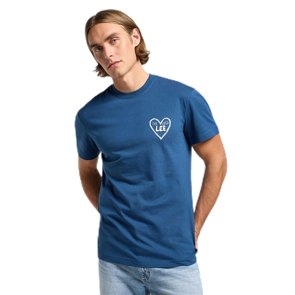 Lee Relaxed Graphic Tee tee-shirt homme bleu Orion coton