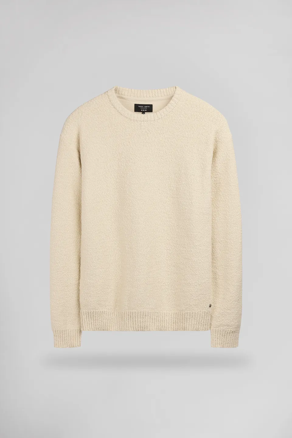 Teddy Smith P-Elio Cream pull crème col rond